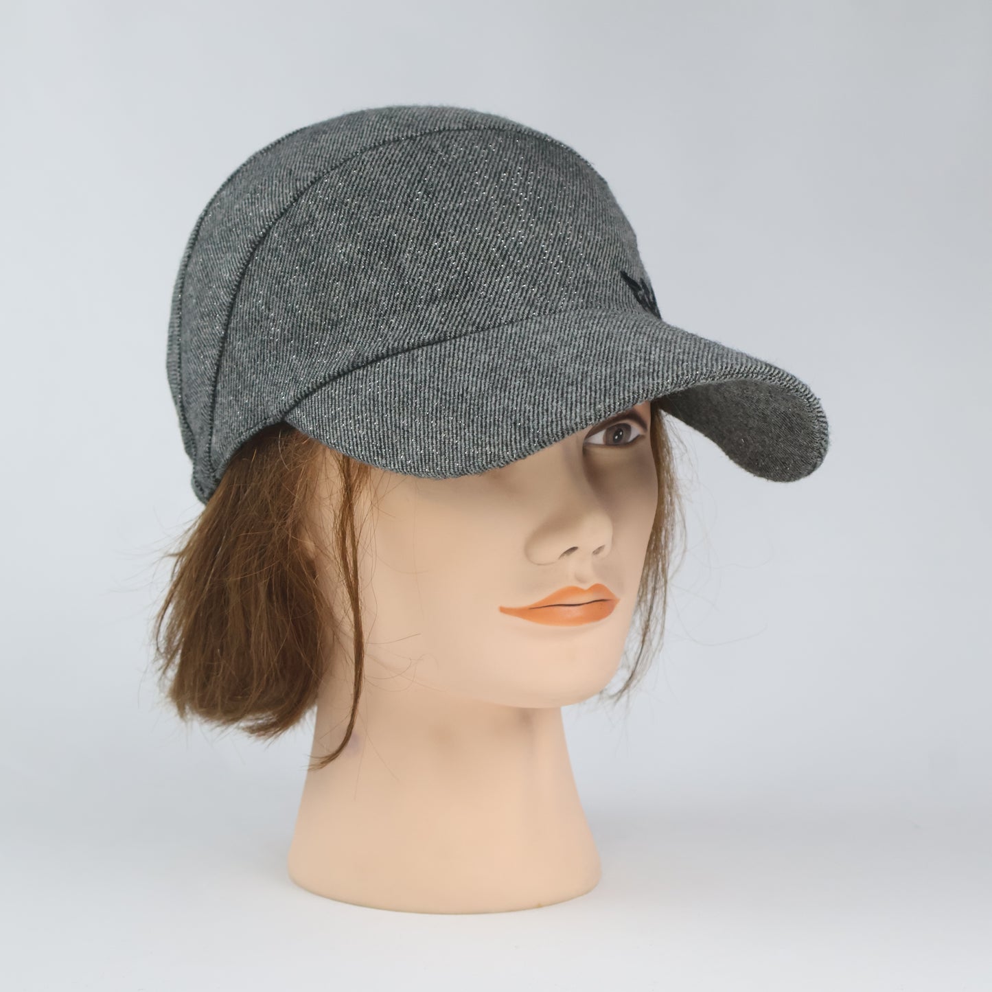 Passardi Korean Brand Sparkly Wool-Blend Fitted Cap (56cm)