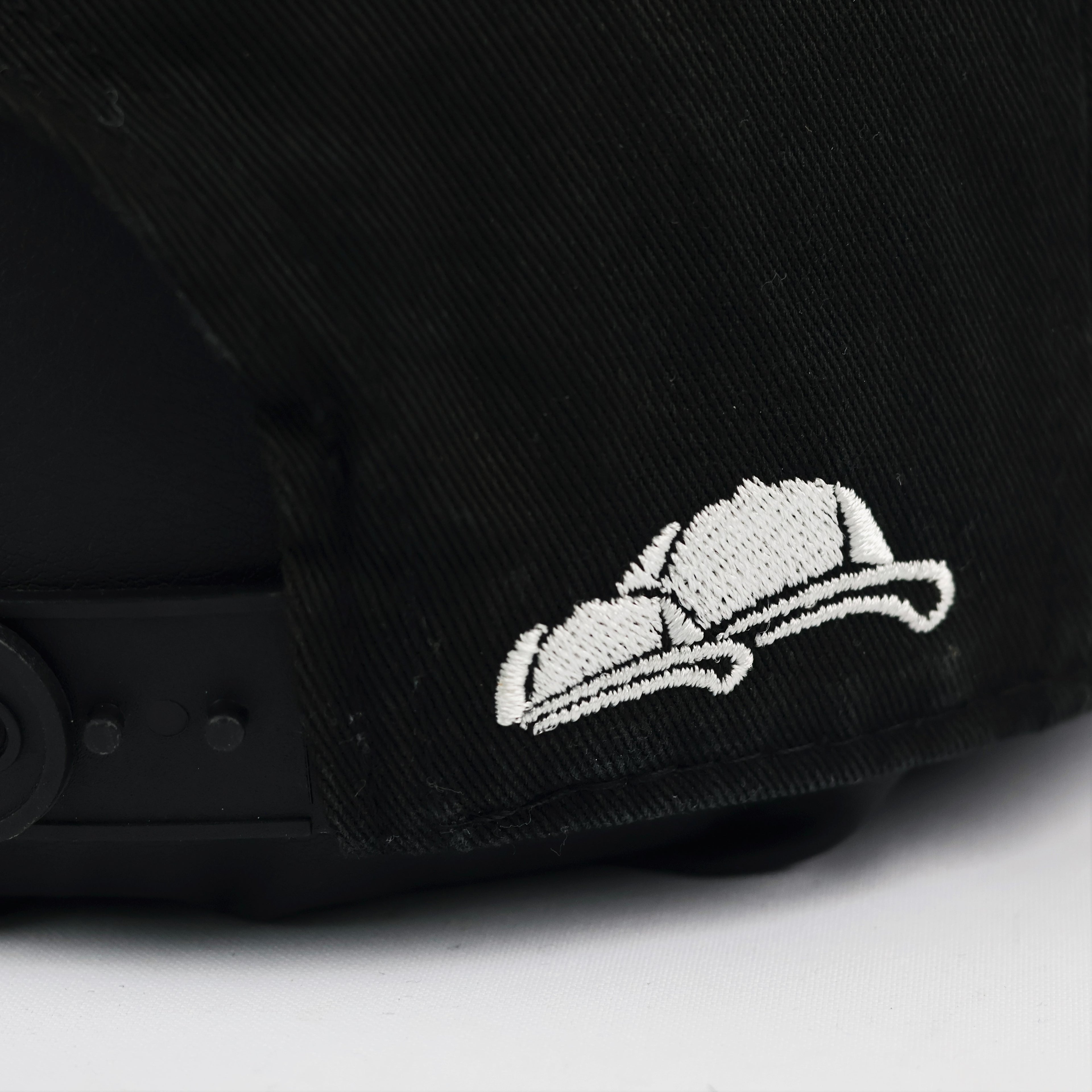 Vintage Soulbuddy Flat Brim Snapback - Black Canvas & Suede