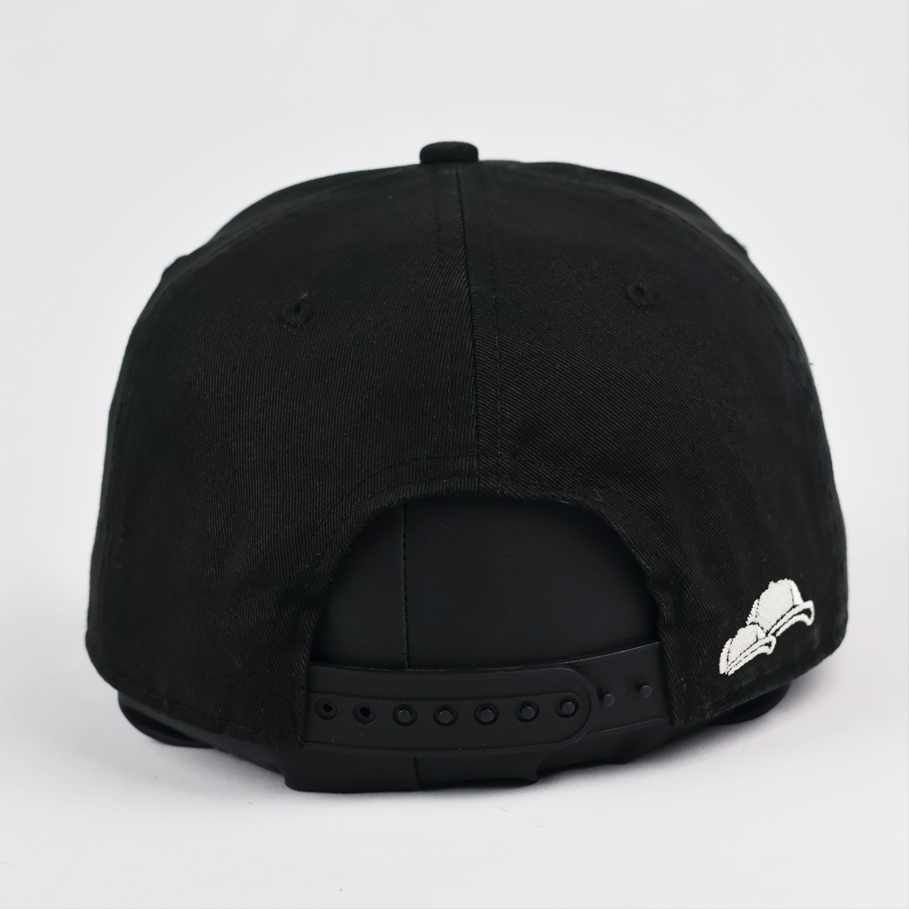 Vintage Soulbuddy Flat Brim Snapback - Black Canvas & Suede