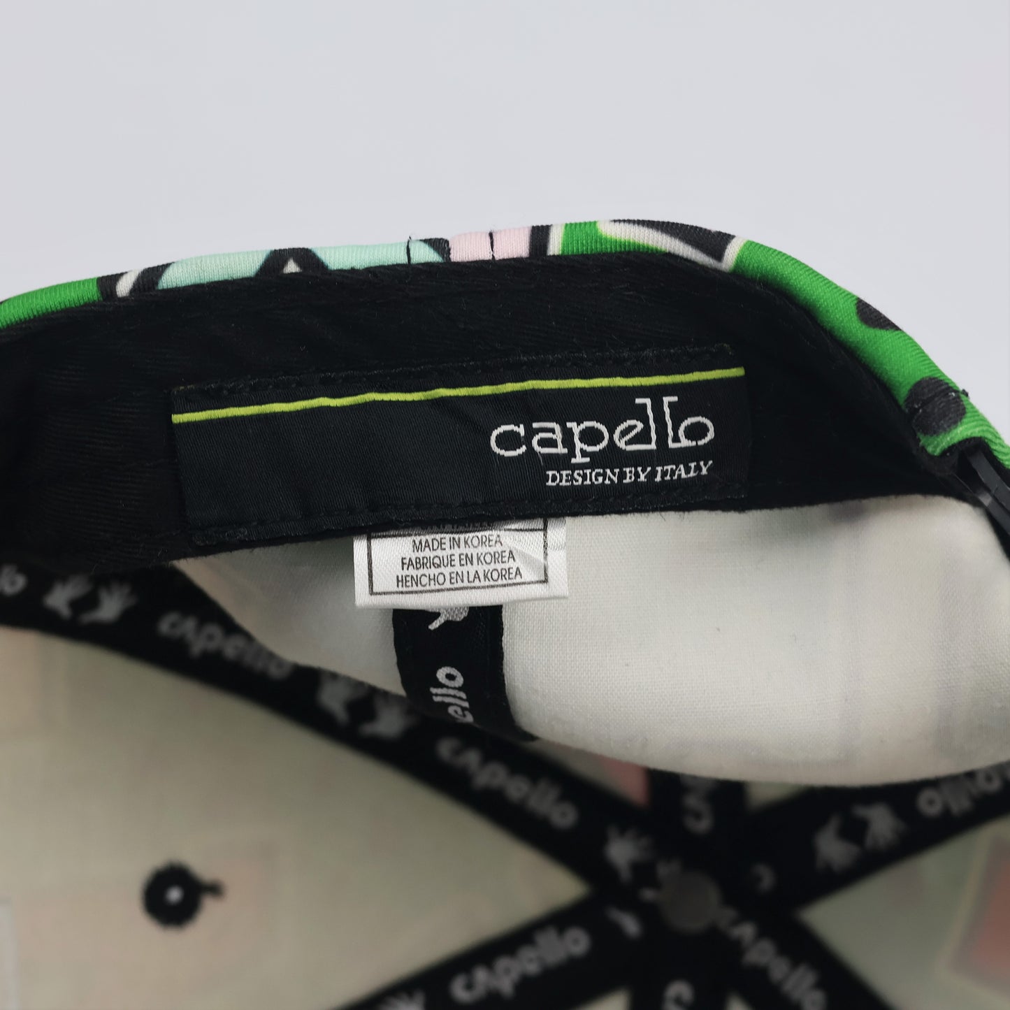 Capello Toylabel Green Polka Dot Graphic Snapback Thrifted Hat