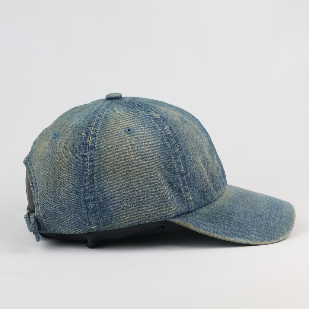Vintage Acid Wash Denim Cap – "CAPACPTY" Graphic