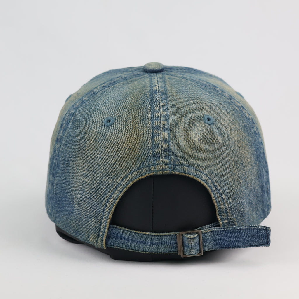 Vintage Acid Wash Denim Cap – "CAPACPTY" Graphic