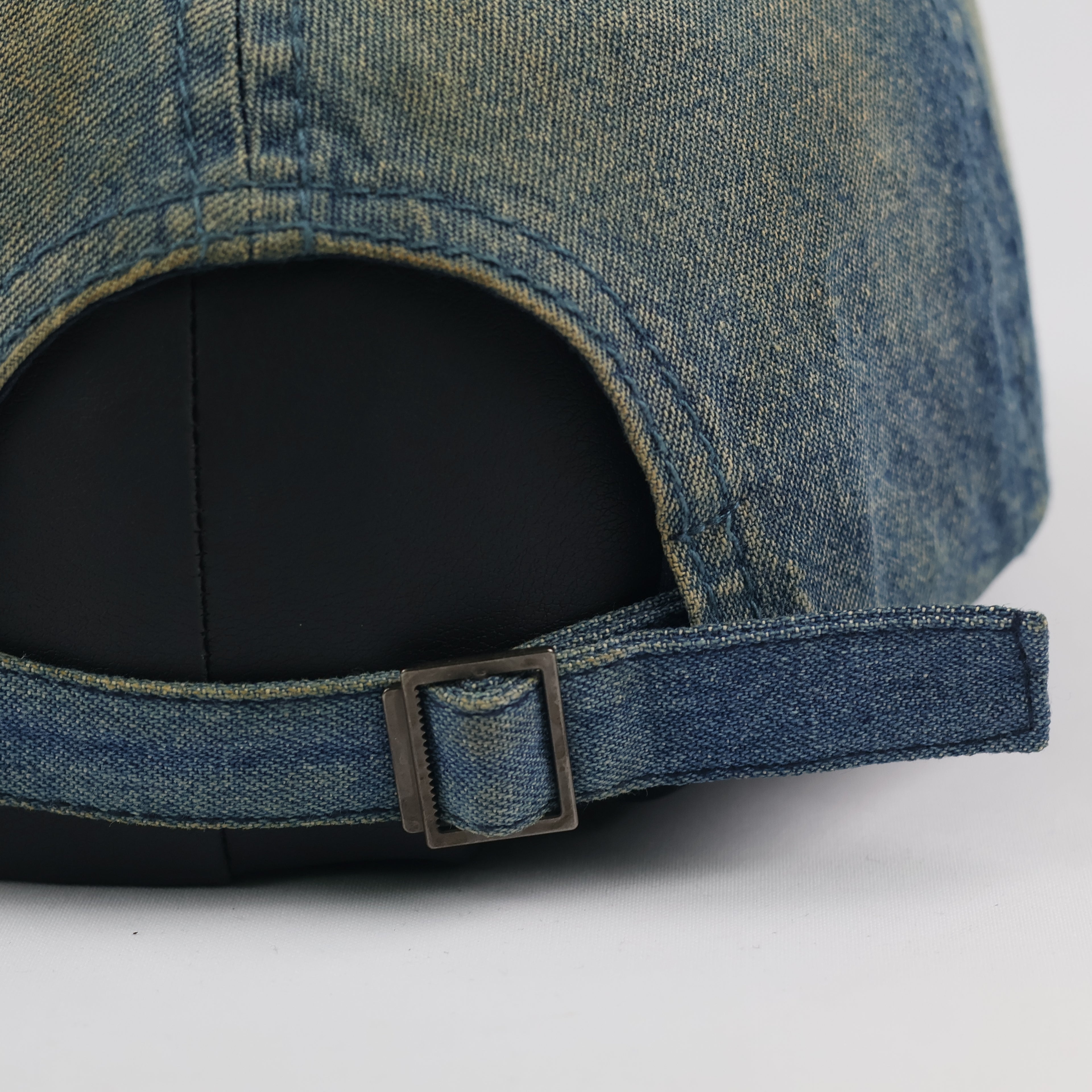 Vintage Acid Wash Denim Cap – "CAPACPTY" Graphic