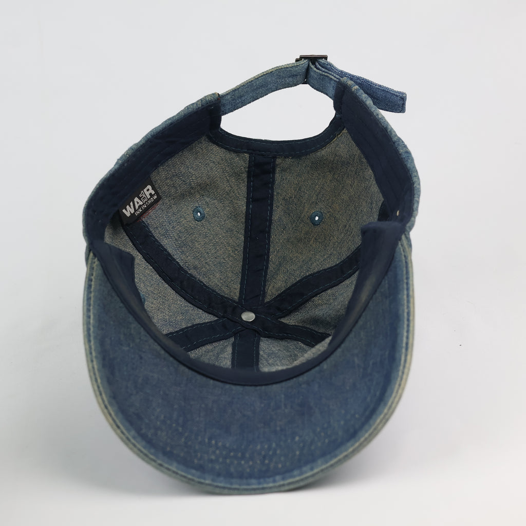 Vintage Acid Wash Denim Cap – "CAPACPTY" Graphic