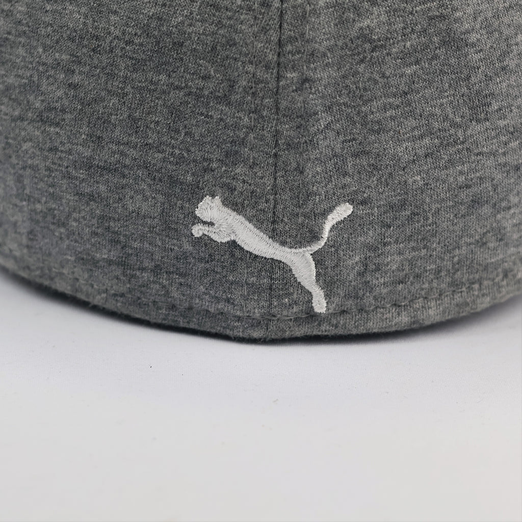 PUMA Performance Fitted Thrifted Hat – Grey Jersey with Pink Visor – Size S/M