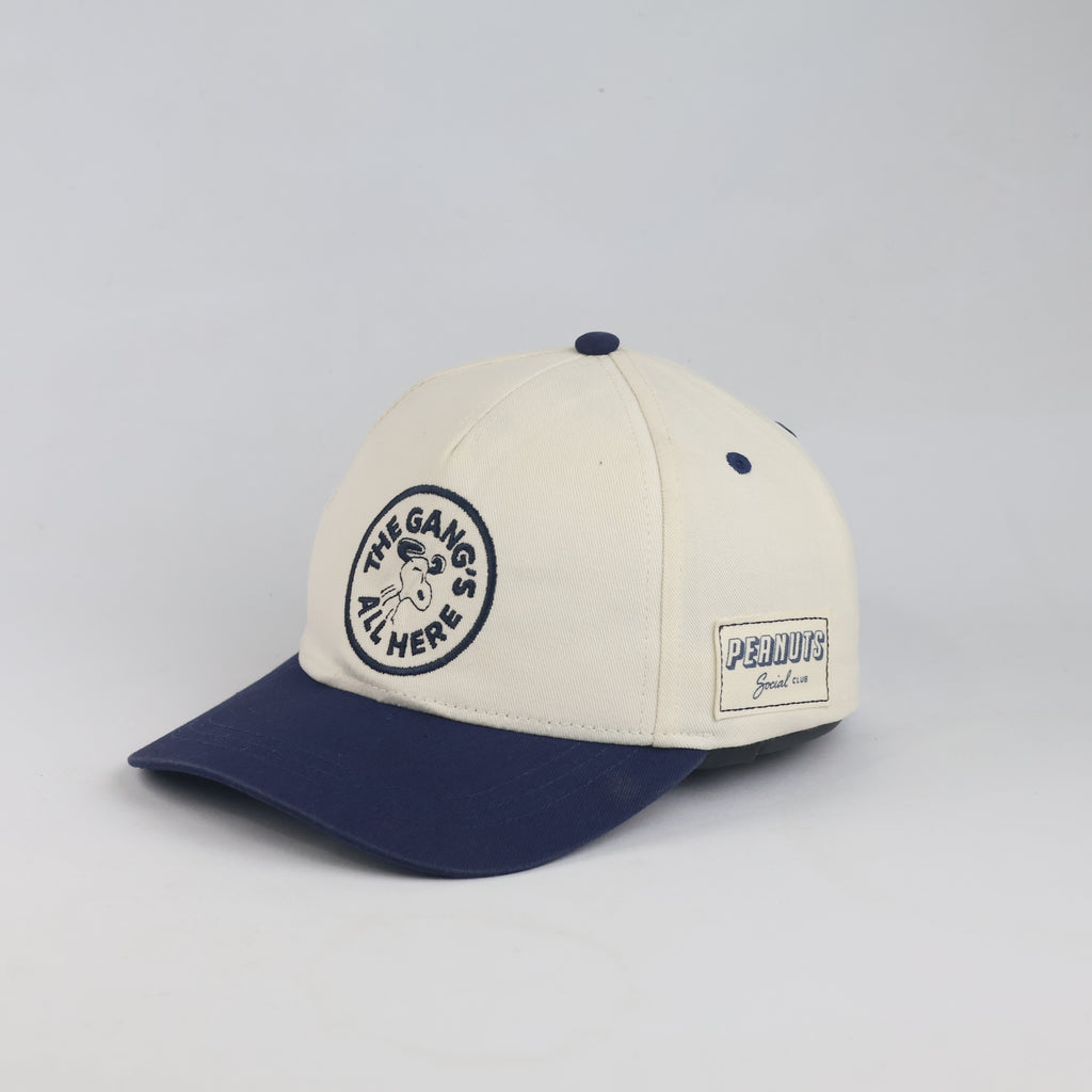Thrifted Peanuts Social Club Snoopy Two-Tone Baseball Cap | 10203