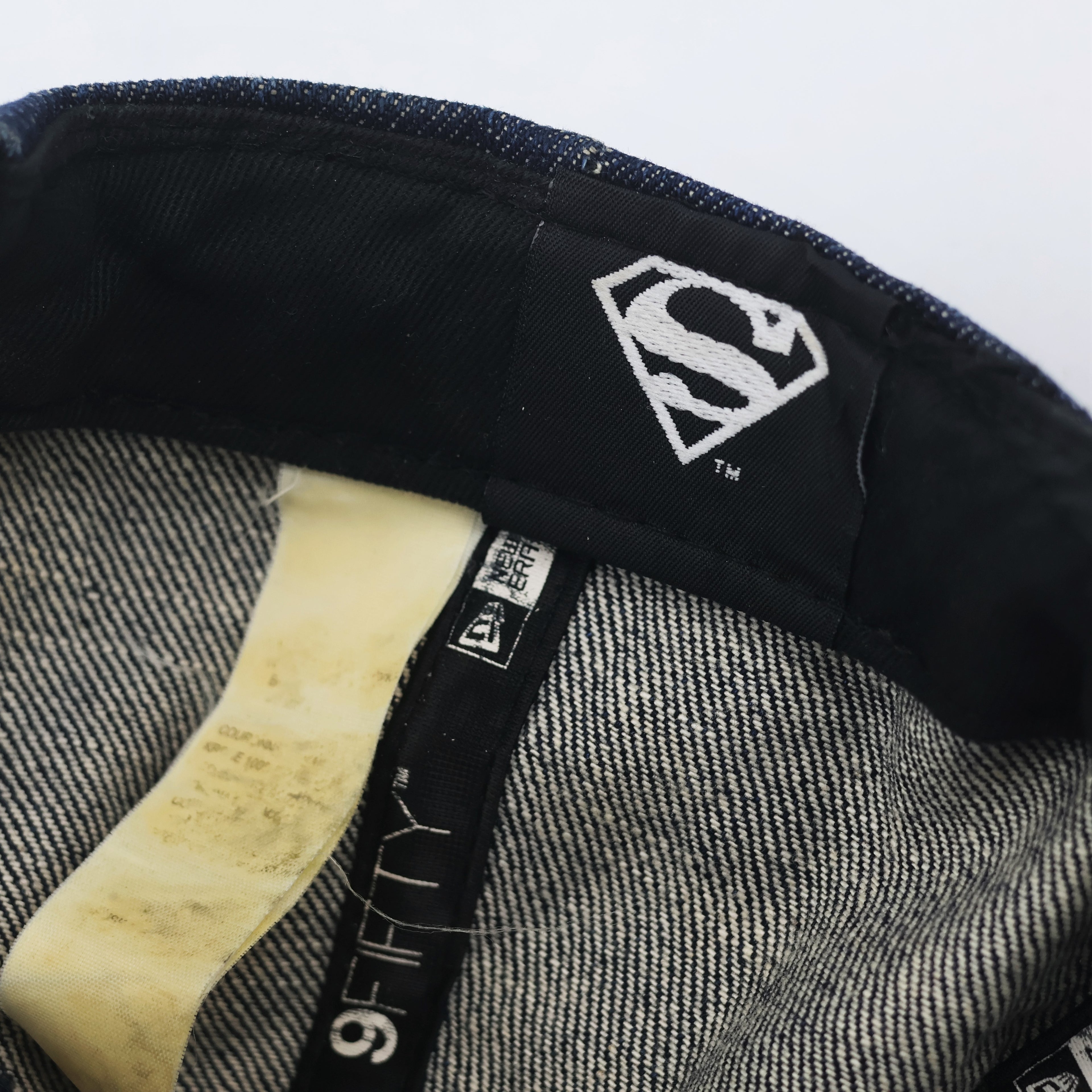 Vintage Superman DC Comics New Era Thrifted Snapback - Blue Denim & Tan Contrast