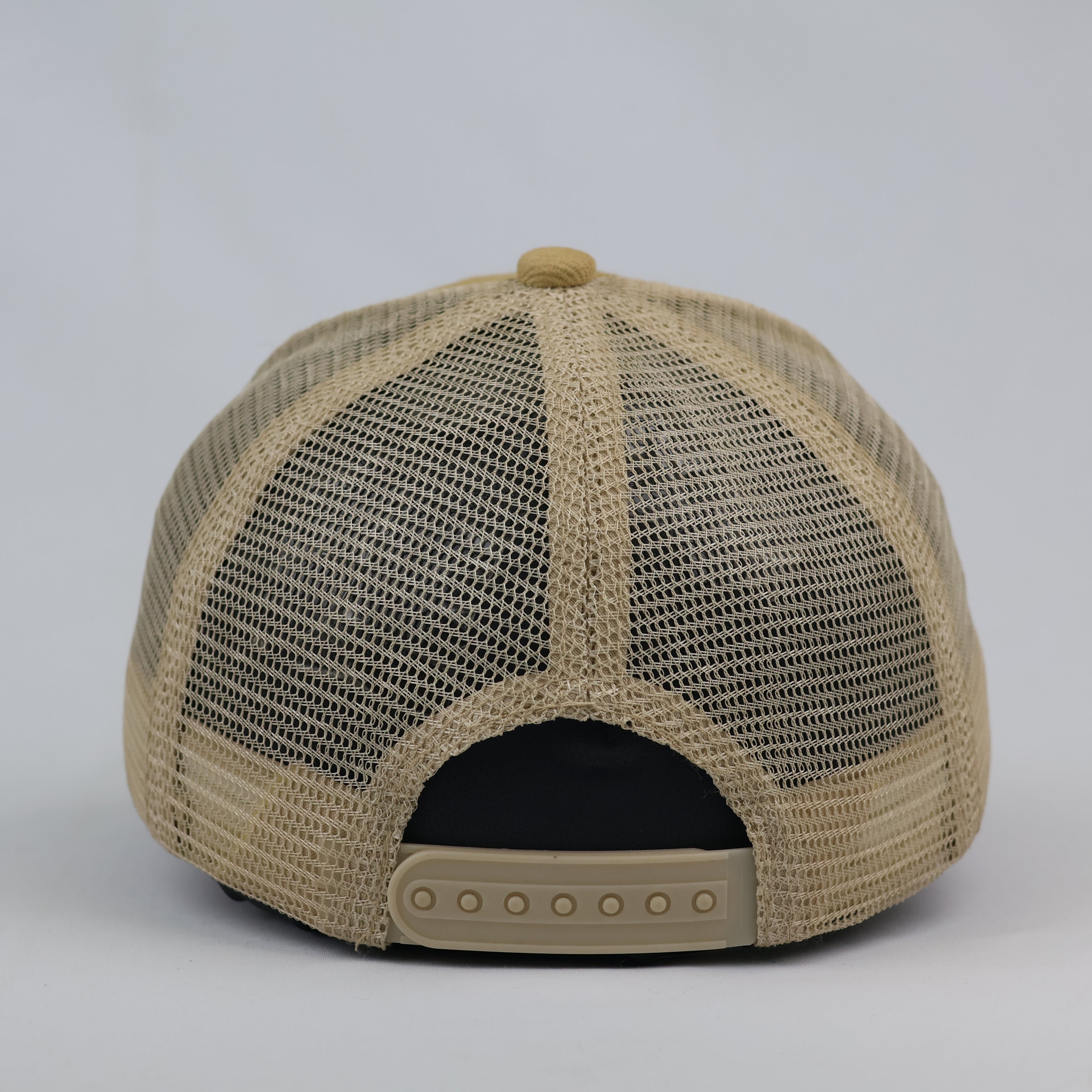 Ediko Embroidered Leather Patch Mesh Trucker Cap