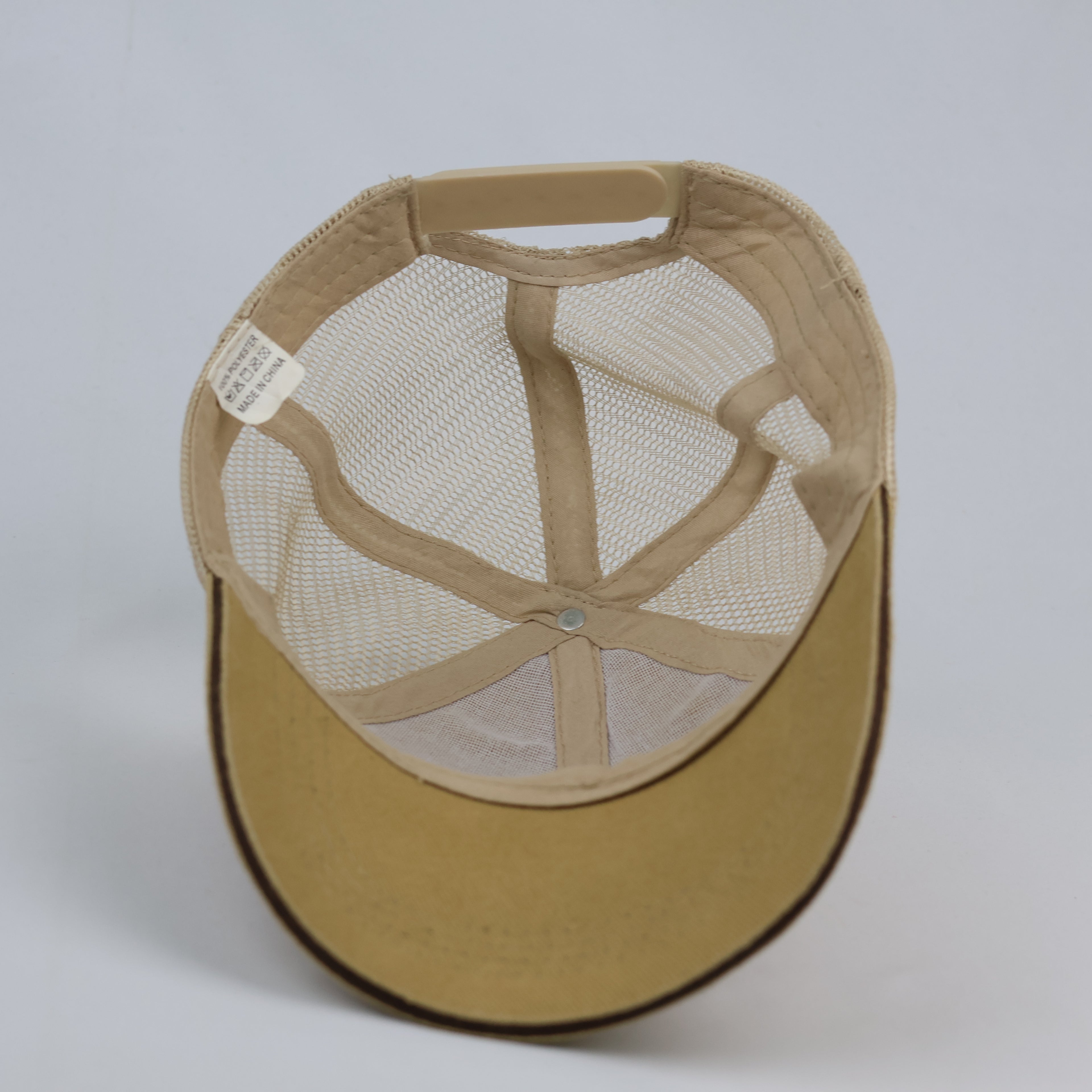 Ediko Embroidered Leather Patch Mesh Trucker Cap