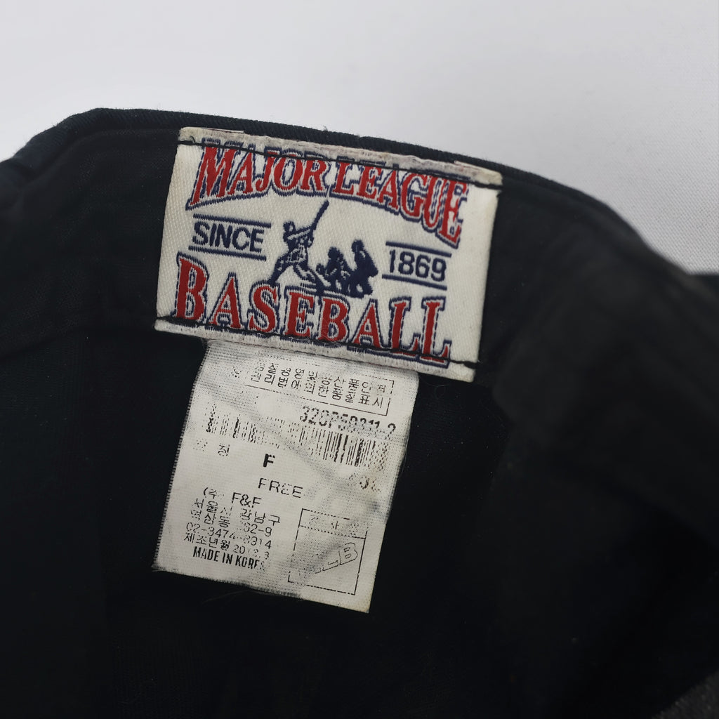 MLB New York Yankees Snapback Thrifted Hat | Black Cap with Multi-Color Graffiti Brim
