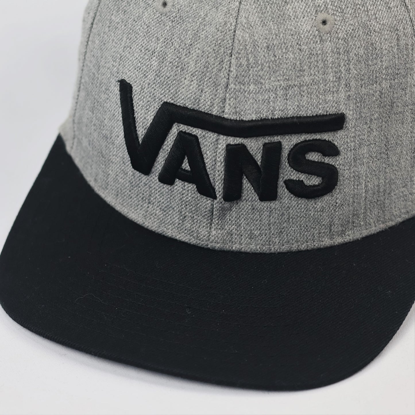 Vintage Vans Embroidered Logo Snapback Thrifted Hat - Streetwear Aesthetic