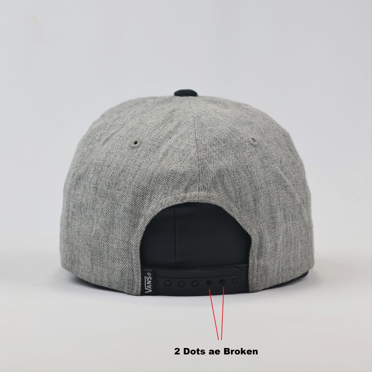 Vintage Vans Embroidered Logo Snapback Thrifted Hat - Streetwear Aesthetic