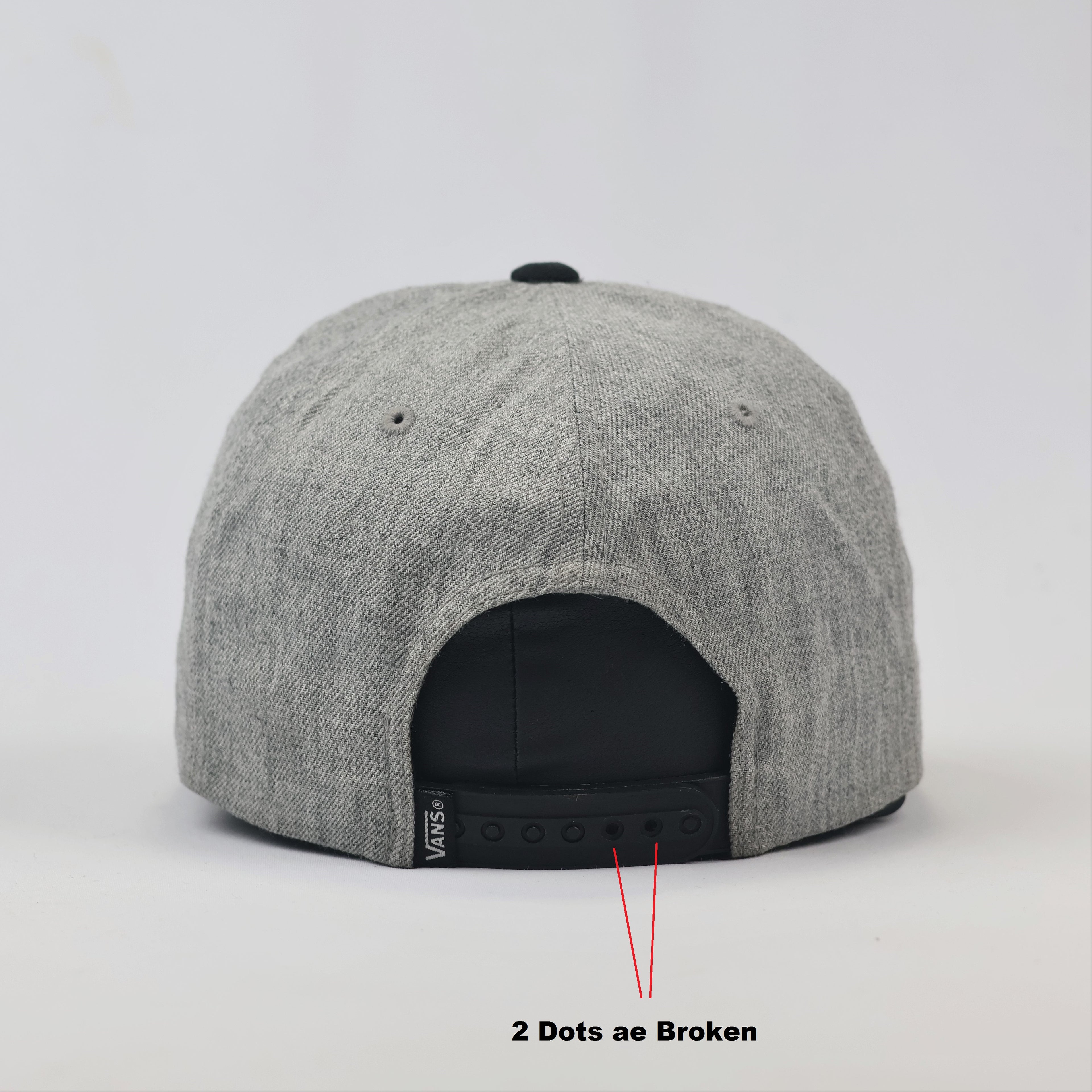 Vintage Vans Embroidered Logo Snapback Thrifted Hat - Streetwear Aesthetic