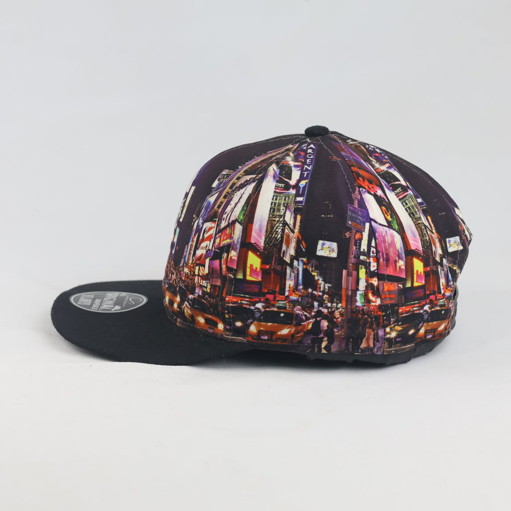 Thrifted Atlantis NYC Skyline Graphic Flat Visor Cap (55-57 cm) | 10149