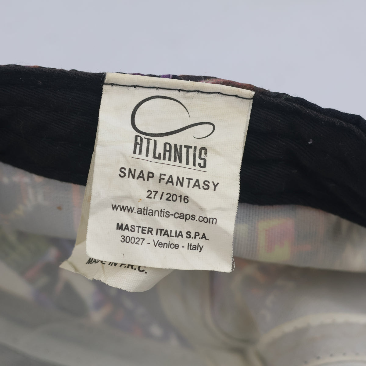 Thrifted Atlantis NYC Skyline Graphic Flat Visor Cap (55-57 cm) | 10149