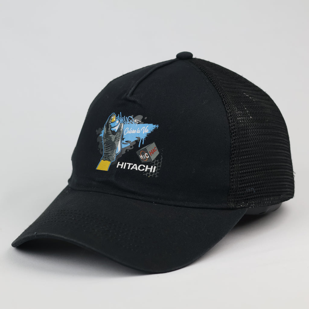 Beechfield Hitachi Colore la Vie Black Trucker Hat