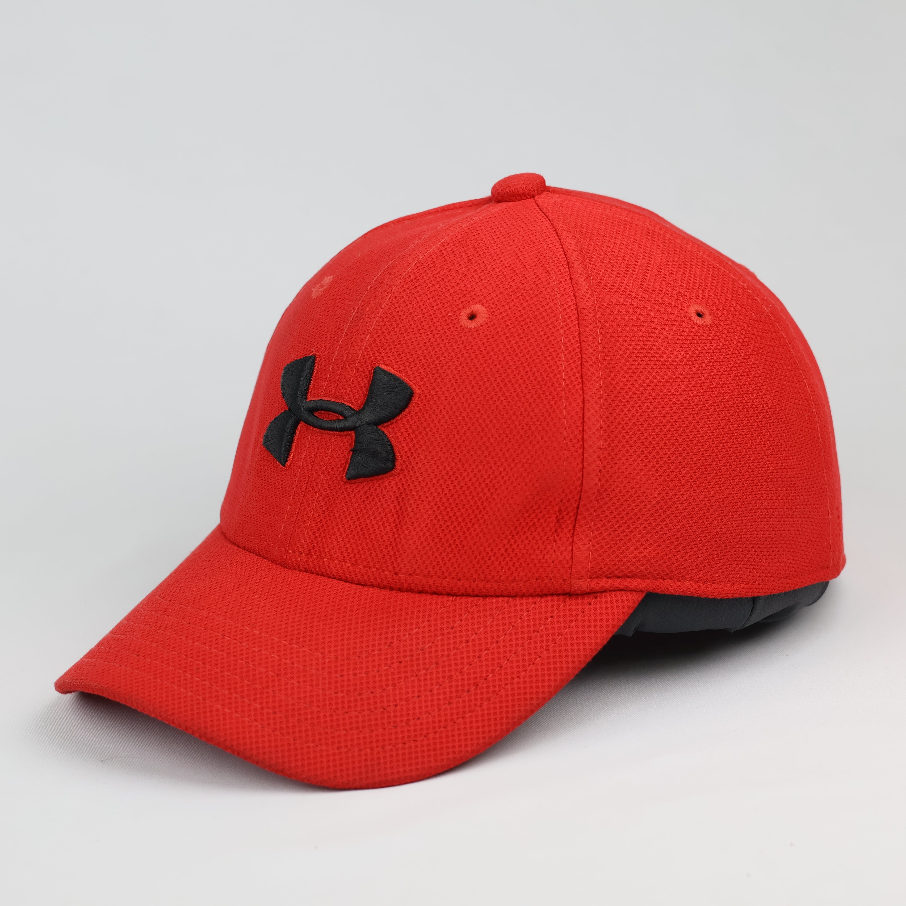 Under Armour Kids Red Tech Textured Adjustable Baseball Thrifted Hat
