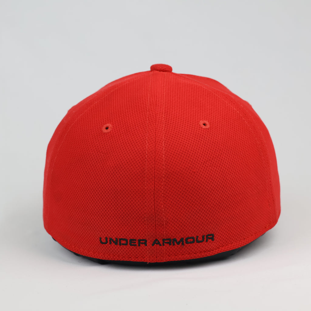 Under Armour Kids Red Tech Textured Adjustable Baseball Thrifted Hat