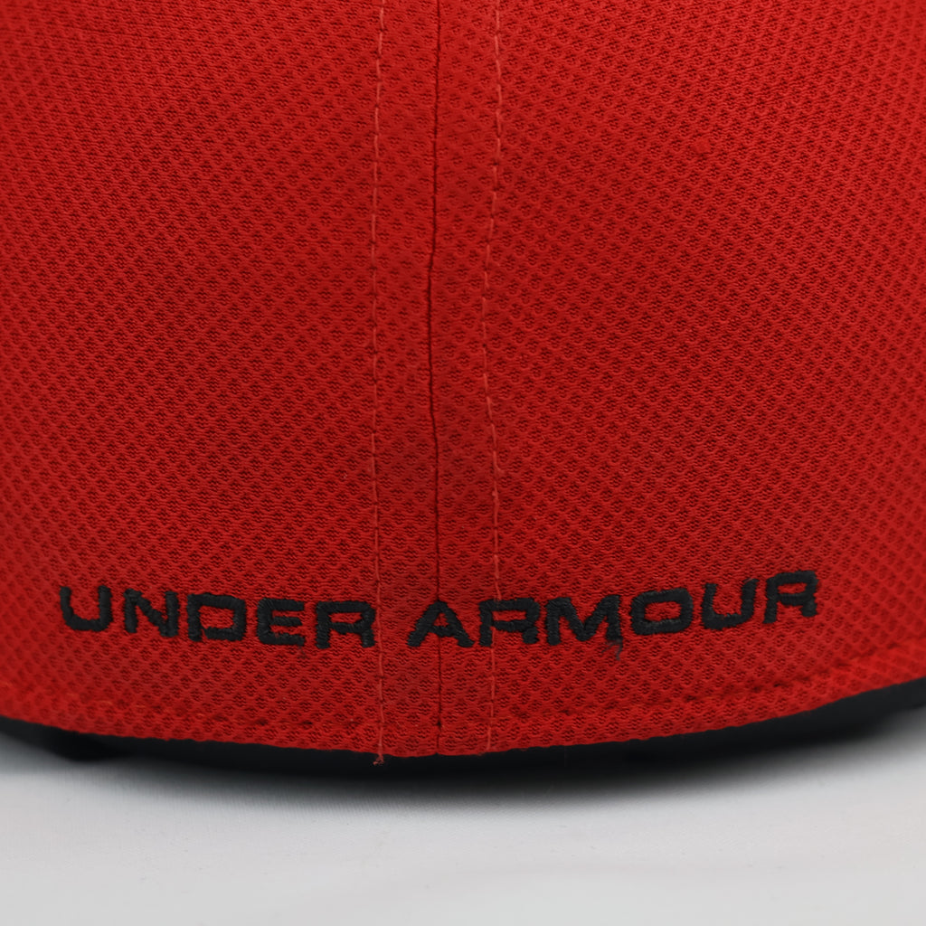 Under Armour Kids Red Tech Textured Adjustable Baseball Thrifted Hat