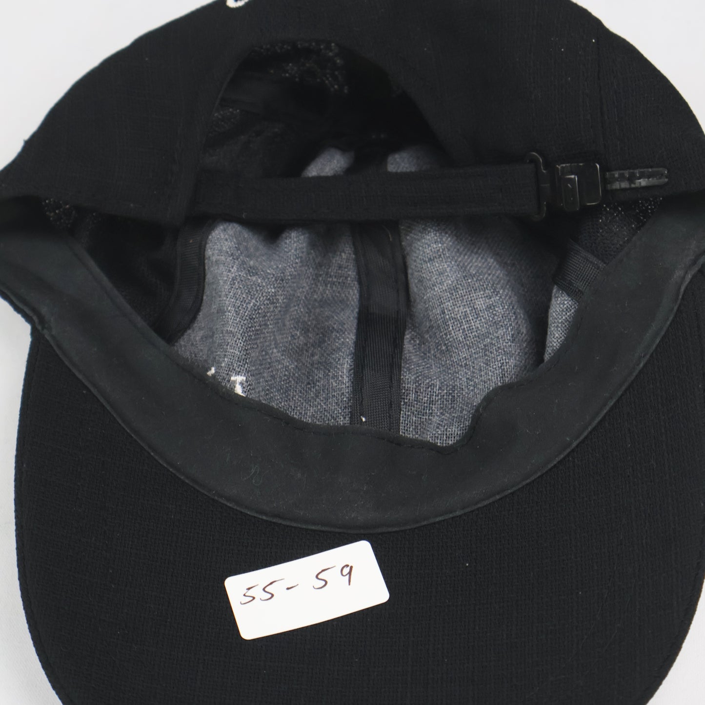 Textured Black Baseball Cap with Script Logo
