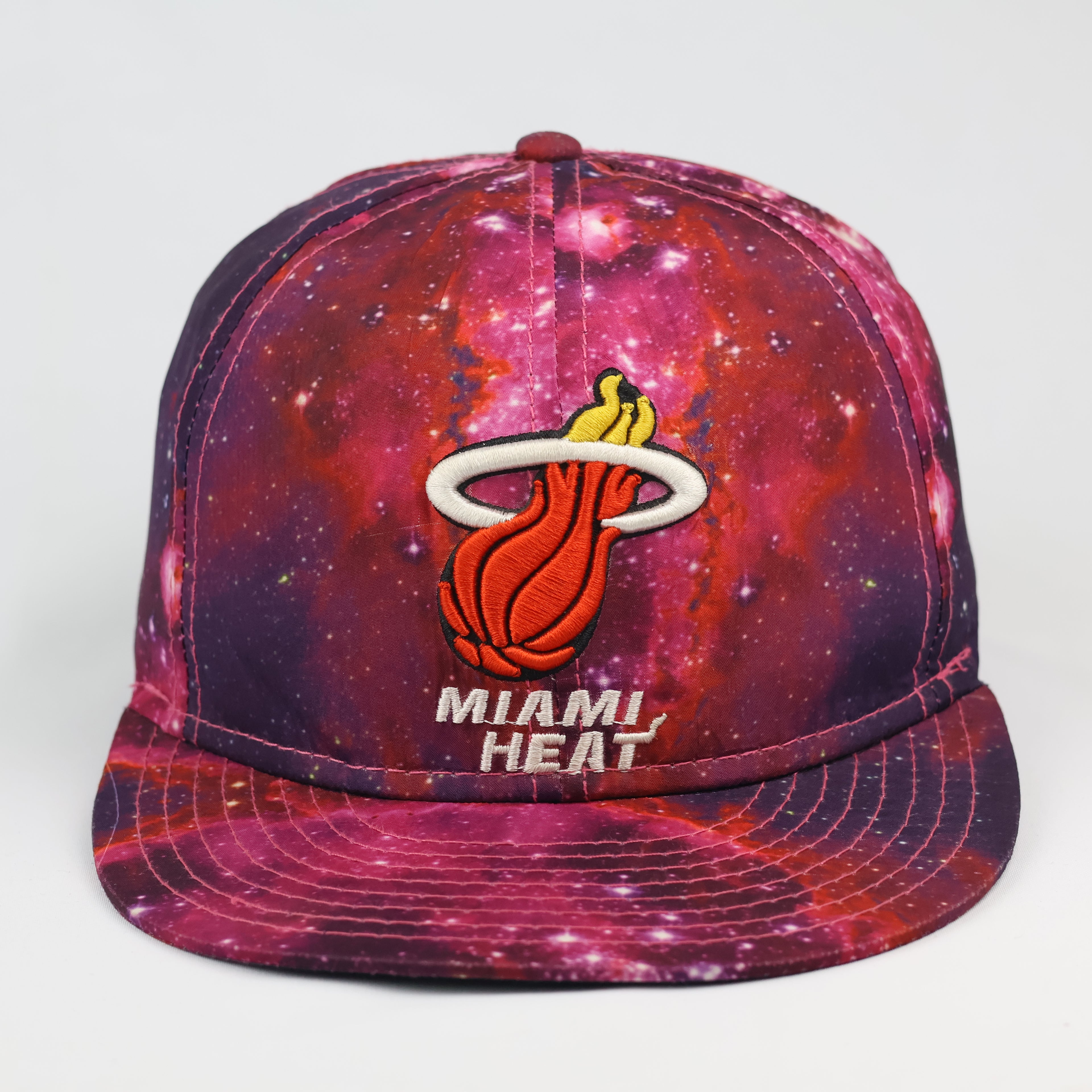 Miami Heat Galaxy Print Snapback Hat Nebula Graphic Cap
