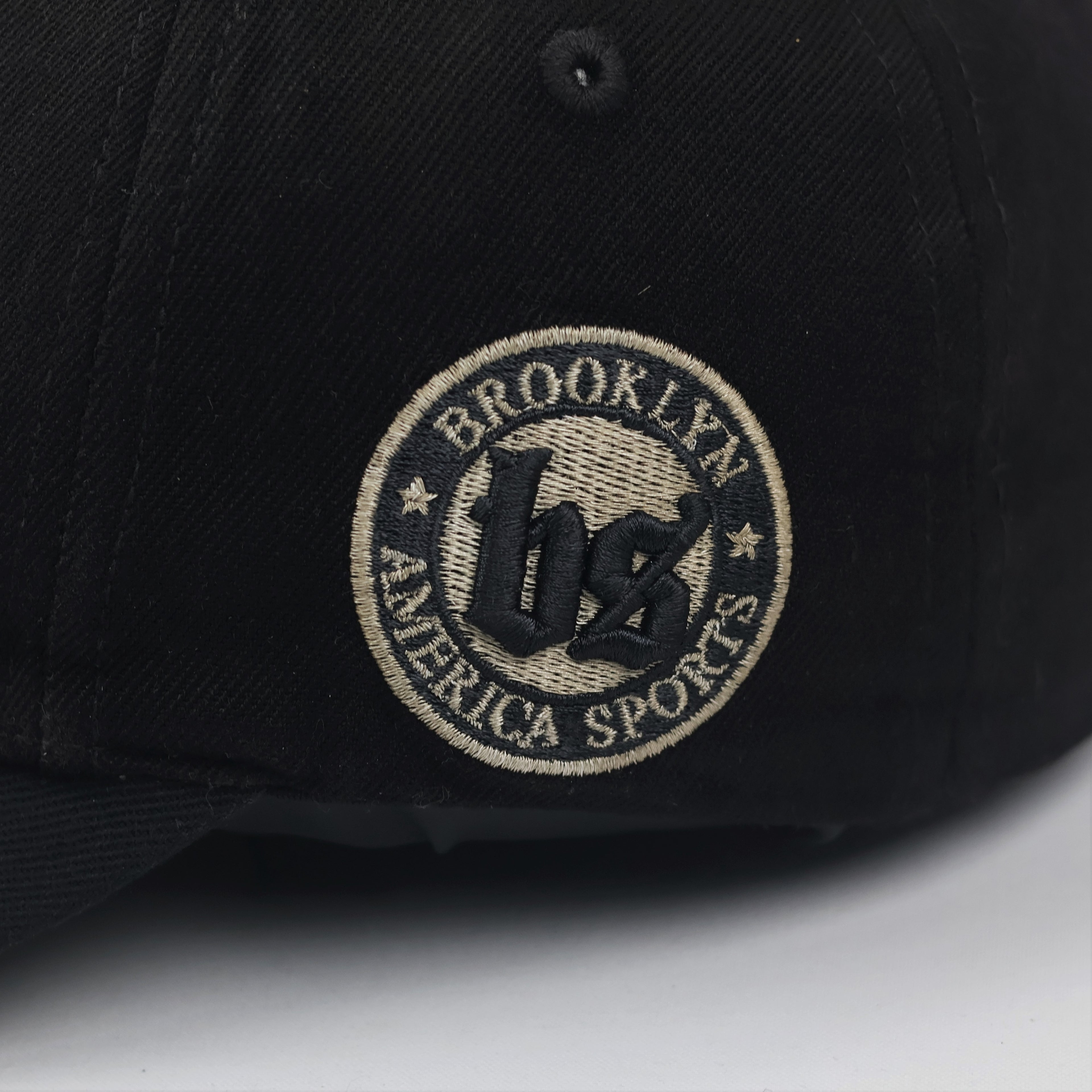Vintage Brooklyn America Sports Thrifted Baseball Cap - Black & Gold