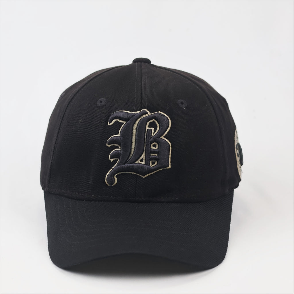 Vintage Brooklyn America Sports Thrifted Baseball Cap - Black & Gold