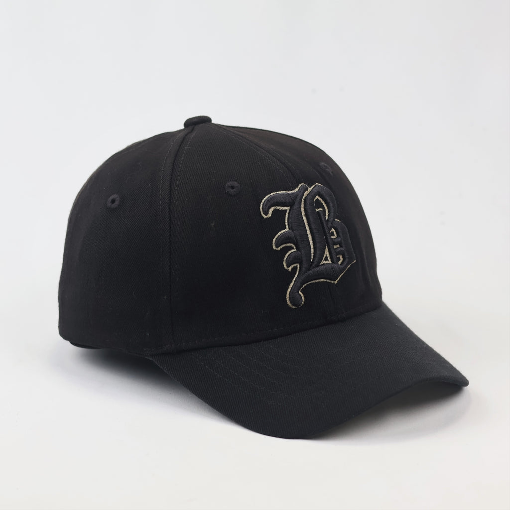 Vintage Brooklyn America Sports Thrifted Baseball Cap - Black & Gold