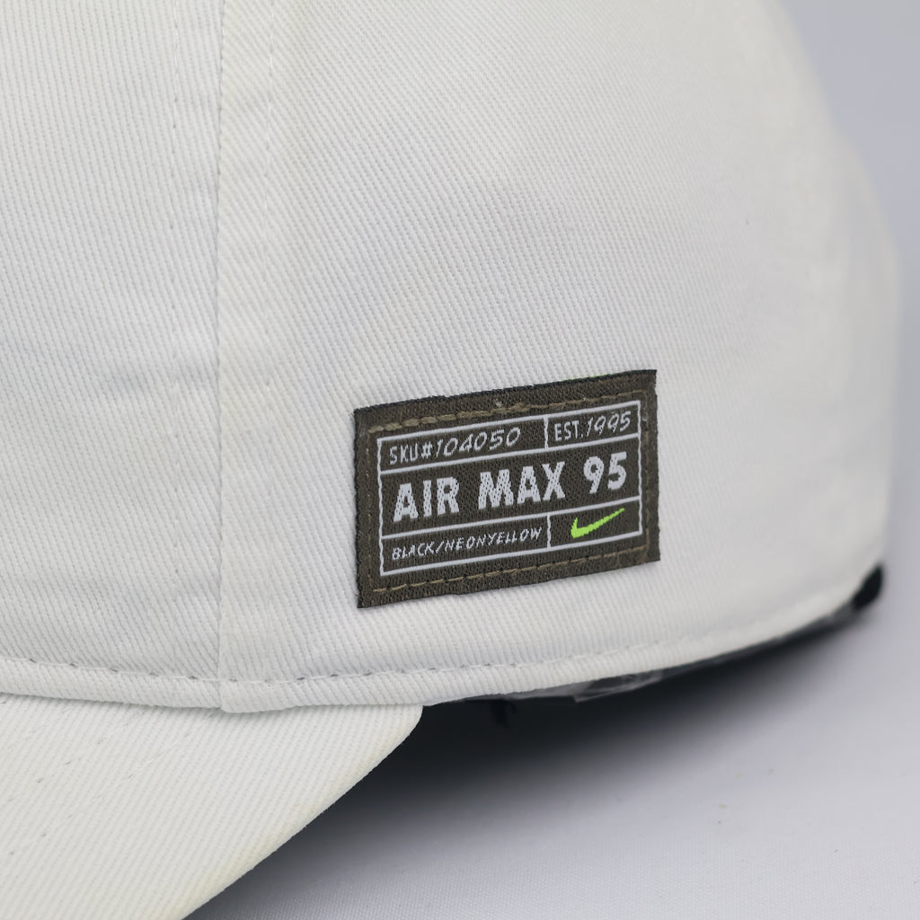 Nike Air Max 95 Embroidered Sneaker Logo White Thrifted Cap