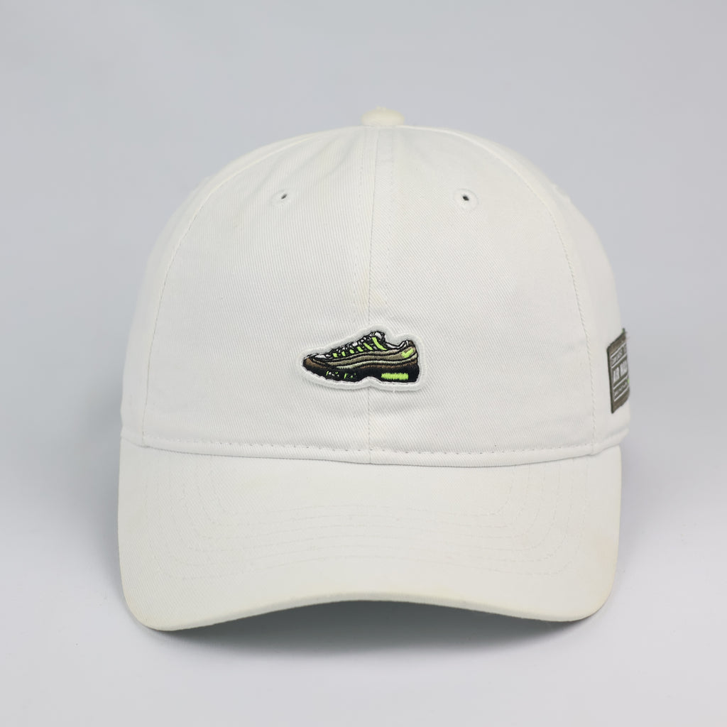 Nike Air Max 95 Embroidered Sneaker Logo White Thrifted Cap