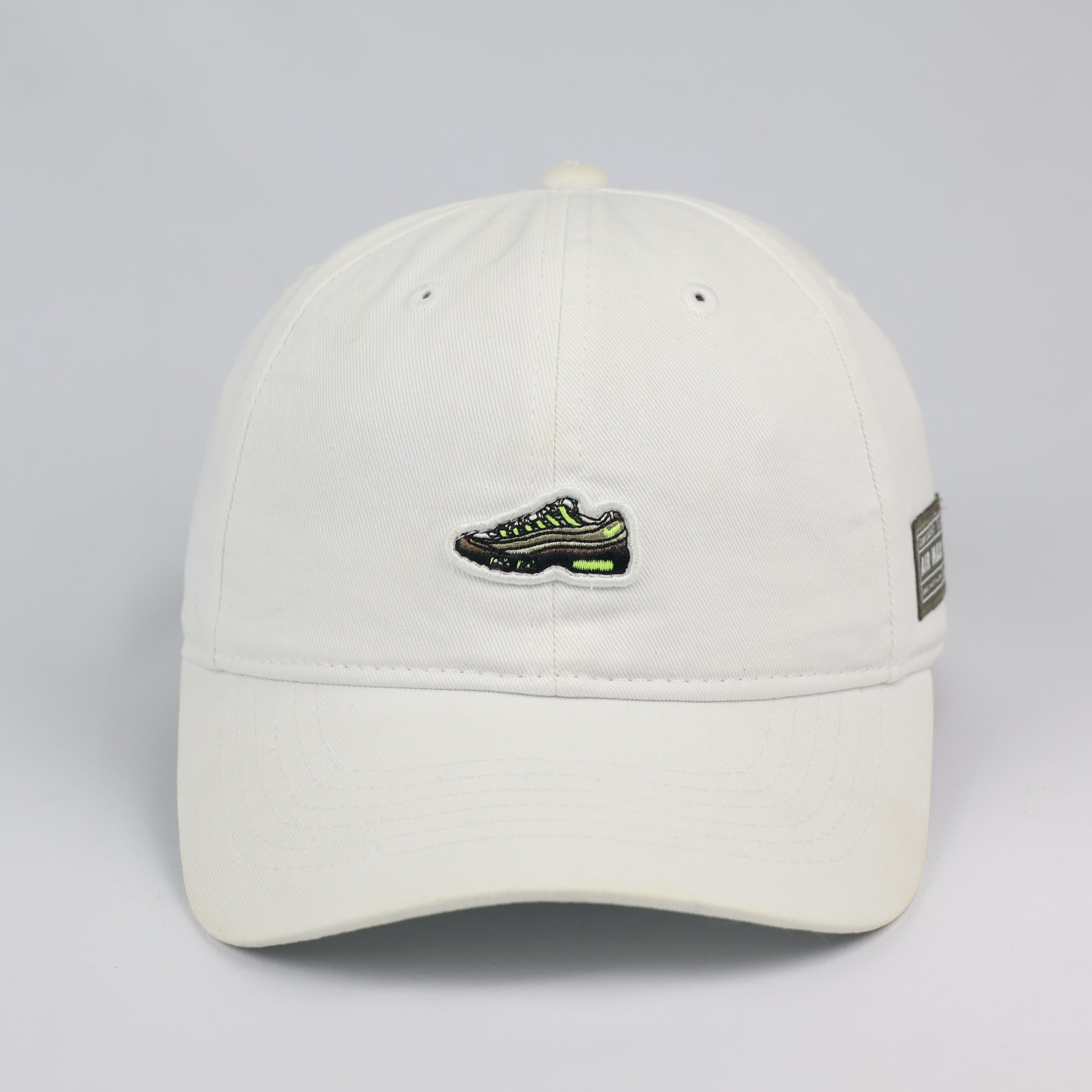 Nike Air Max 95 Embroidered Sneaker Logo White Thrifted Cap
