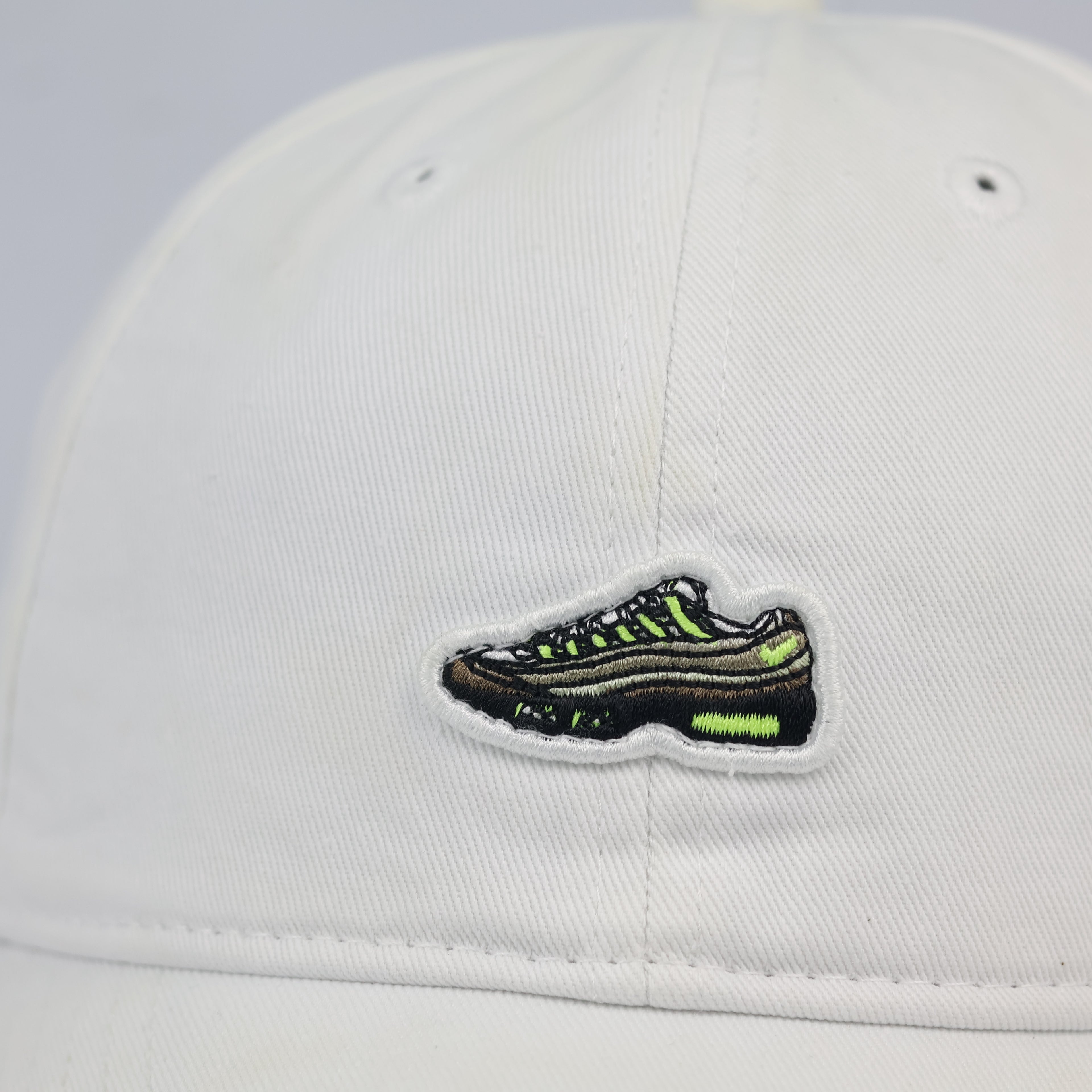 Nike Air Max 95 Embroidered Sneaker Logo White Thrifted Cap