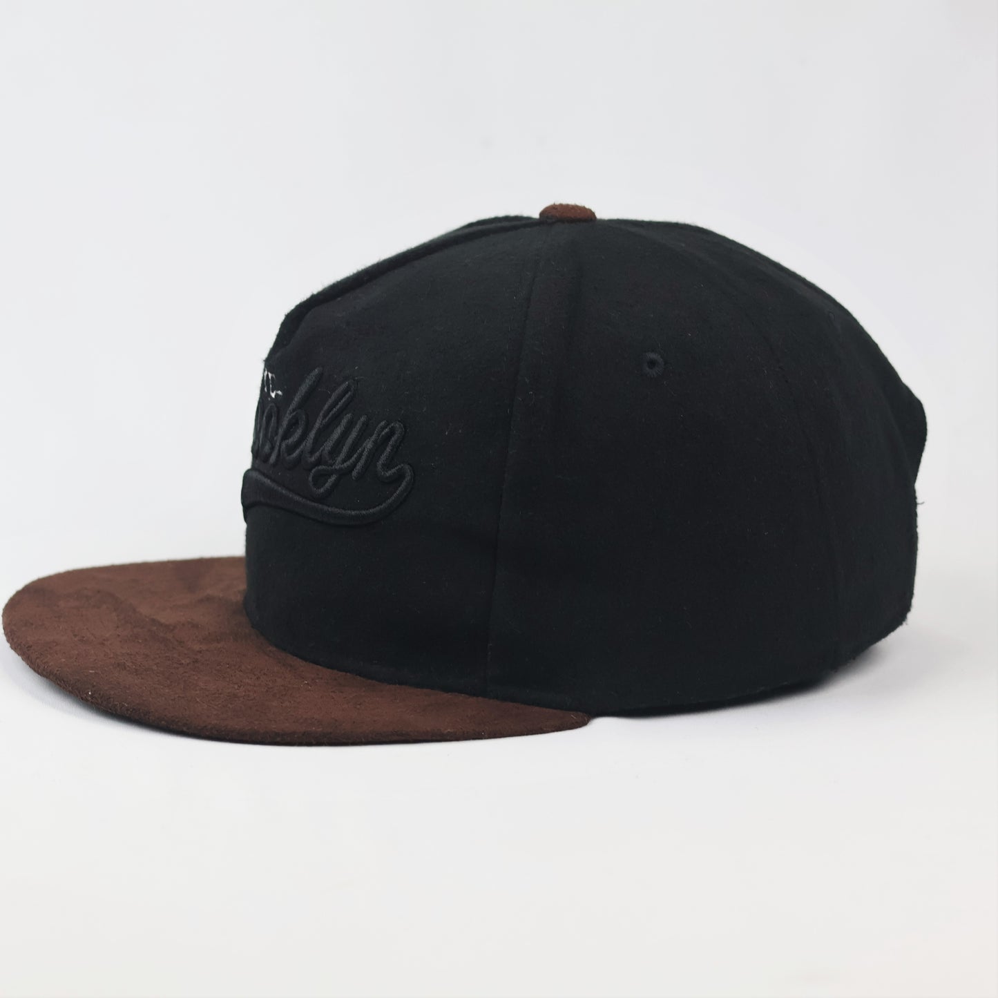 Vintage Brooklyn NYC Embroidered Thrifted Snapback Cap - Two-Tone