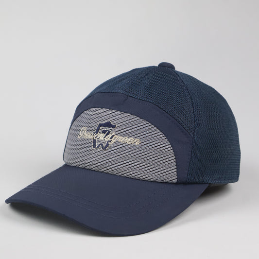 Two-Tone Breathable Performance Cap - Navy & Gray
