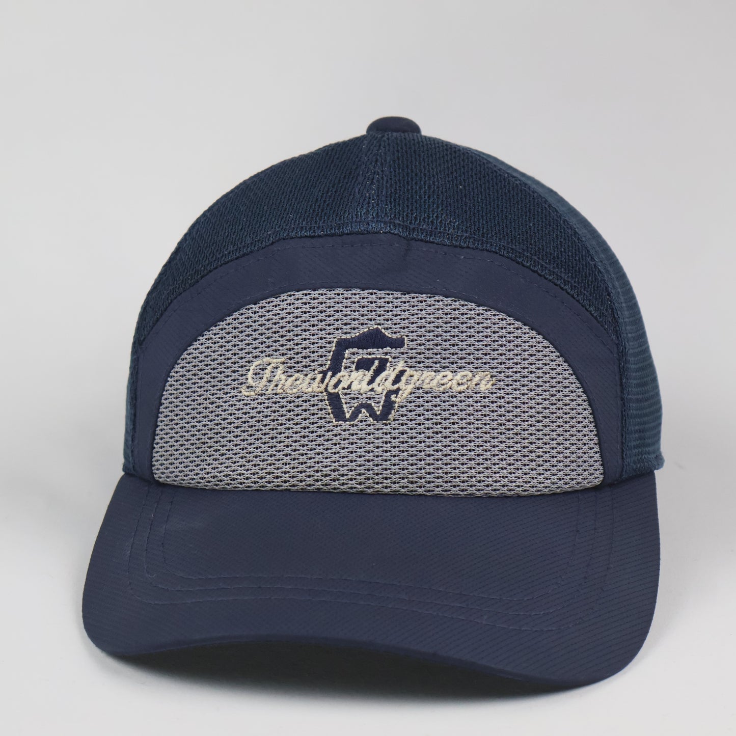 Two-Tone Breathable Performance Cap - Navy & Gray
