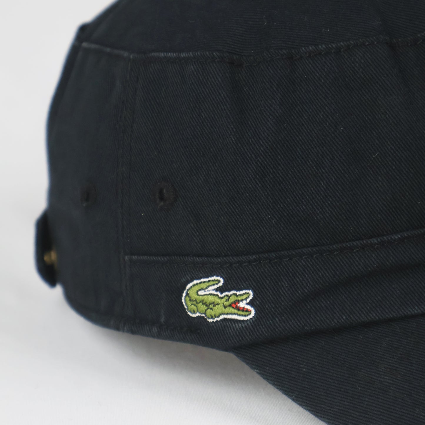Lacoste Crocodile Logo Cadet Cap - Black