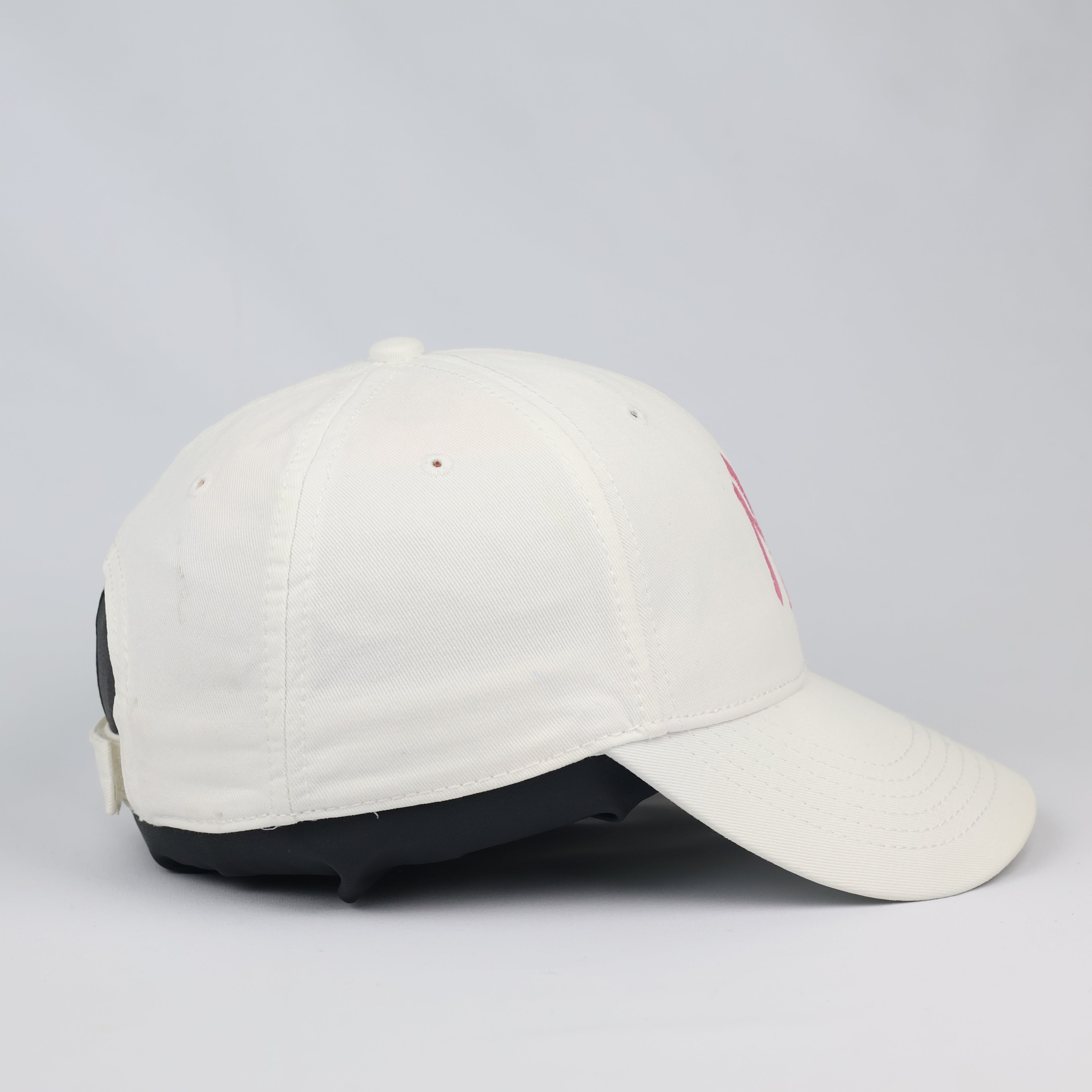 Off-White New York Yankees Cap with Pastel Pink NY Thrifted Logo