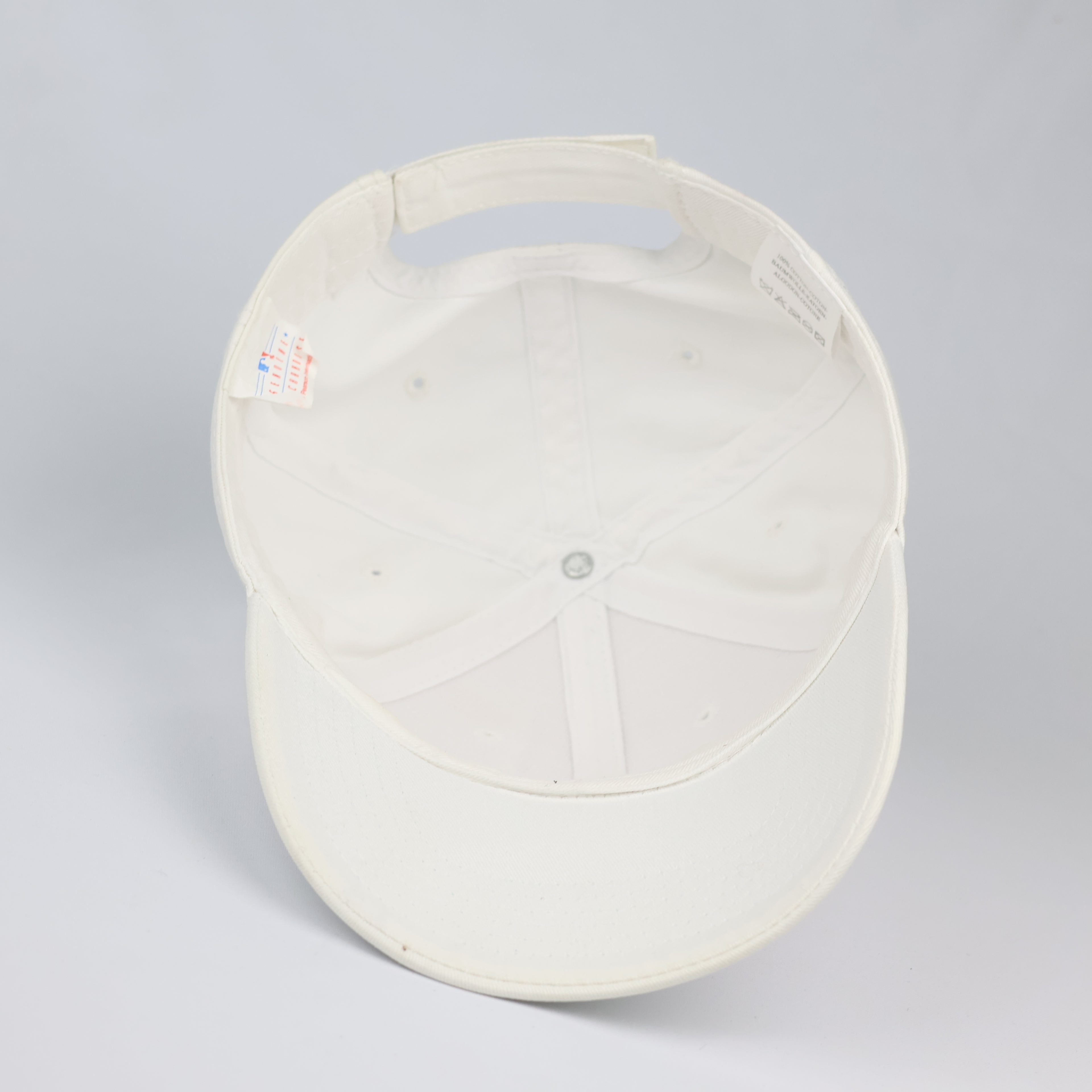 Off-White New York Yankees Cap with Pastel Pink NY Thrifted Logo