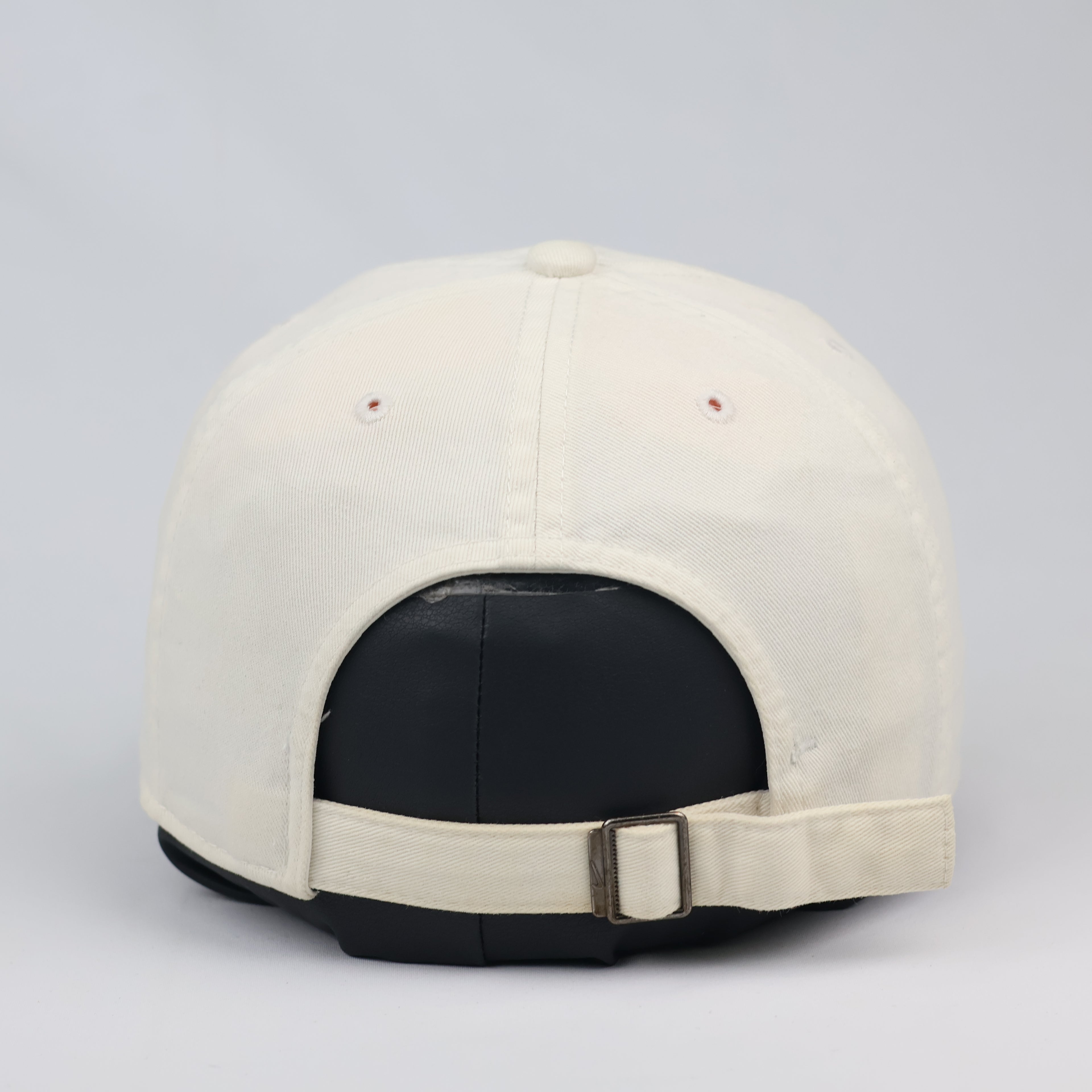 Nike Heritage 86 Cream Dad Hat with Black Embroidered Thrifted Swoosh