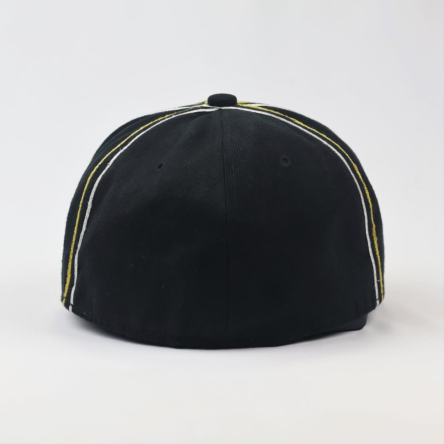 Yellow & Black Graphic Snapback Fitted Hat