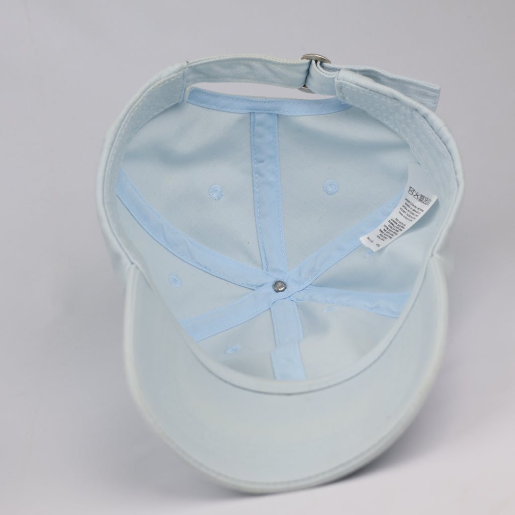 Light Blue Playing Card Graphic Unstructured Baseball Thrifted Cap