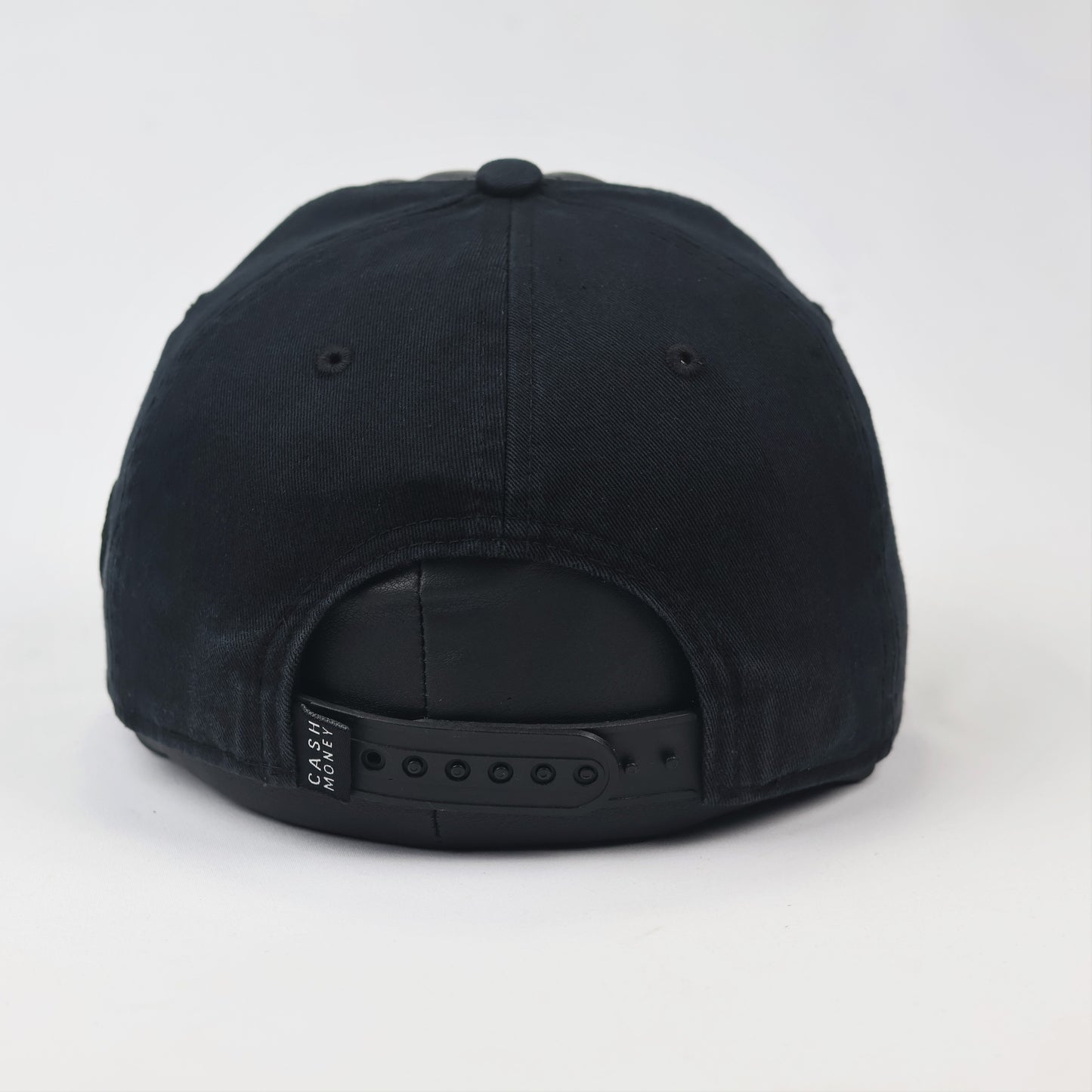 Luxury Quilted Faux Leather Streetwear Thrifted Cap | Black Diamond Series