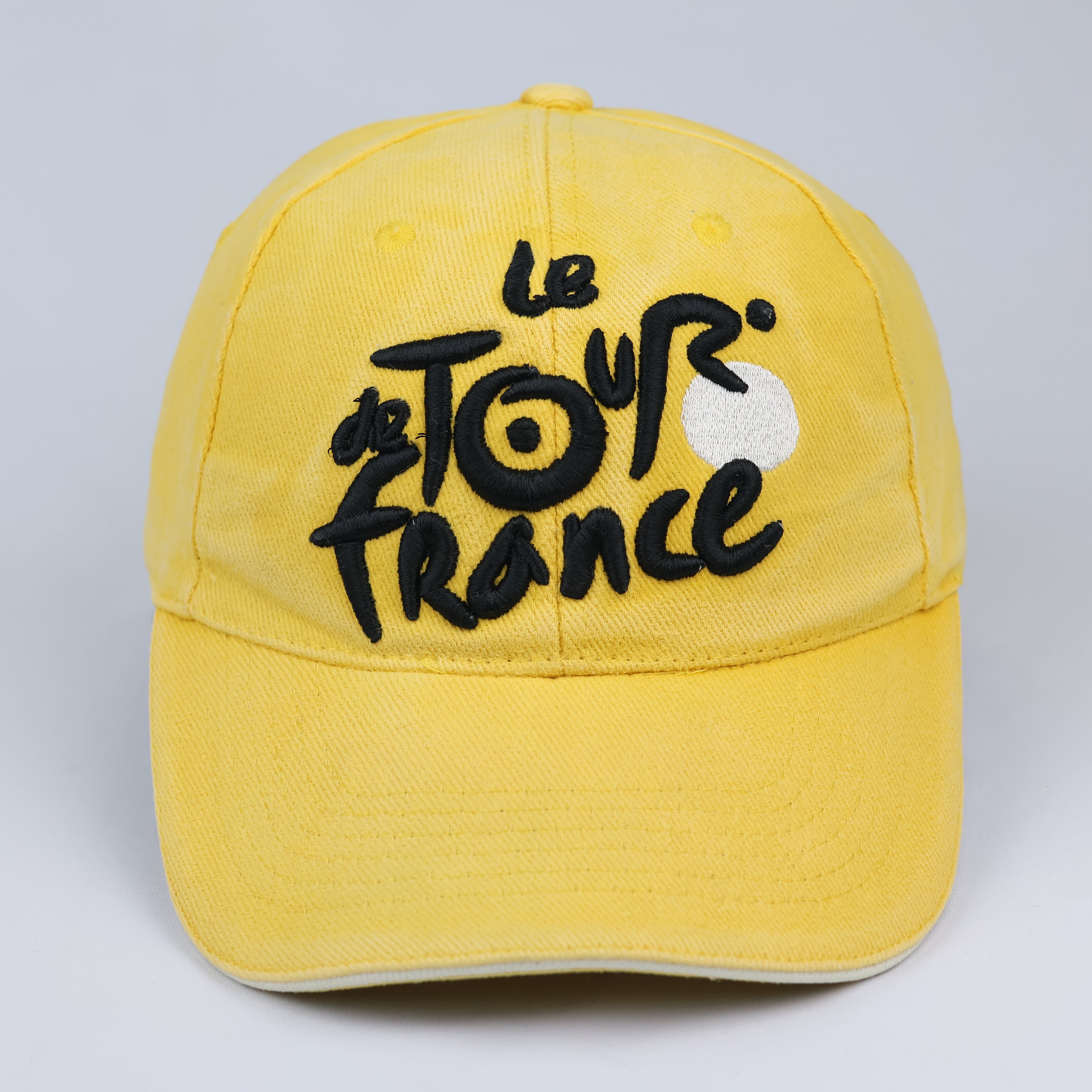 Le Tour de France Graphic Embroidered Yellow Strapback Thrifted Hat