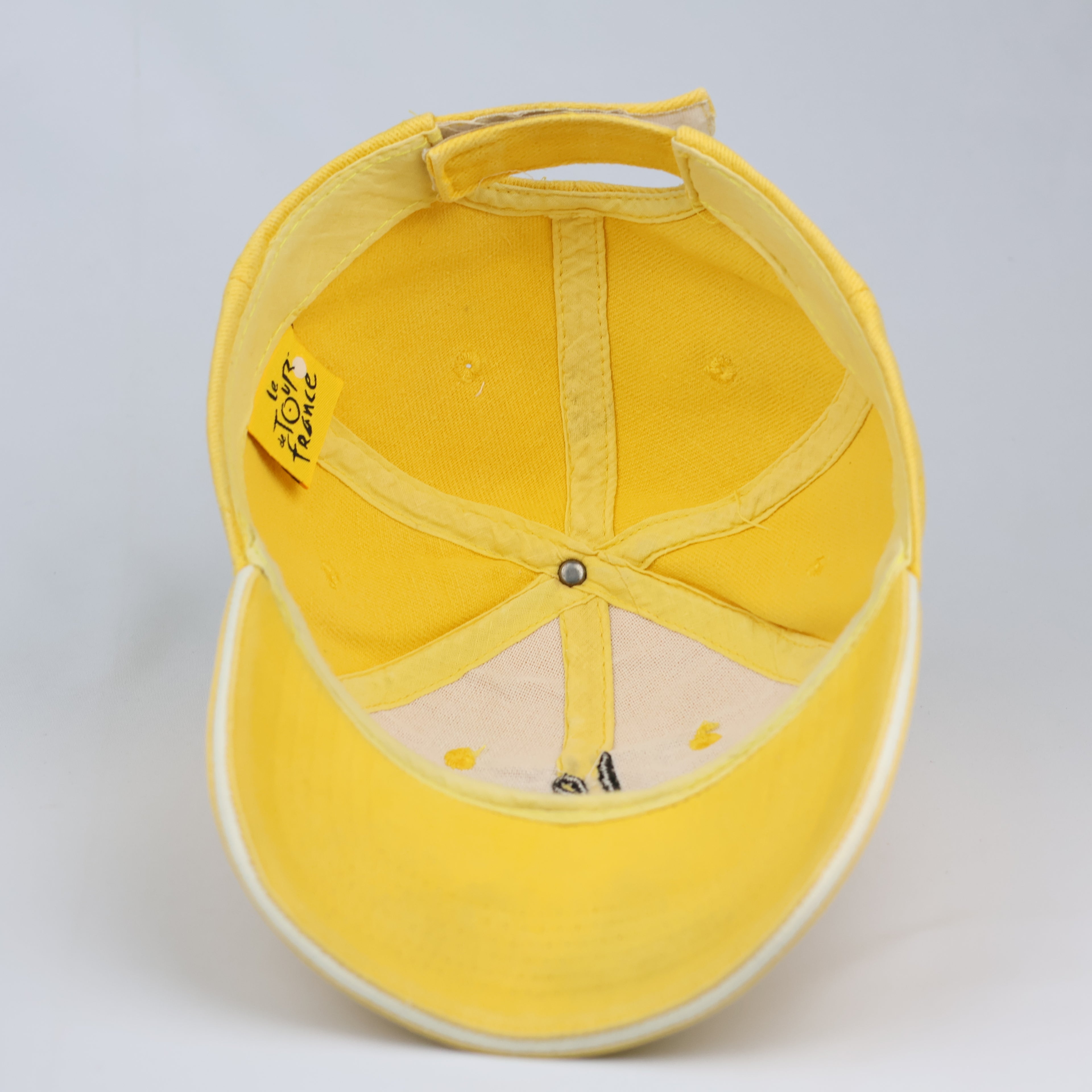 Le Tour de France Graphic Embroidered Yellow Strapback Thrifted Hat
