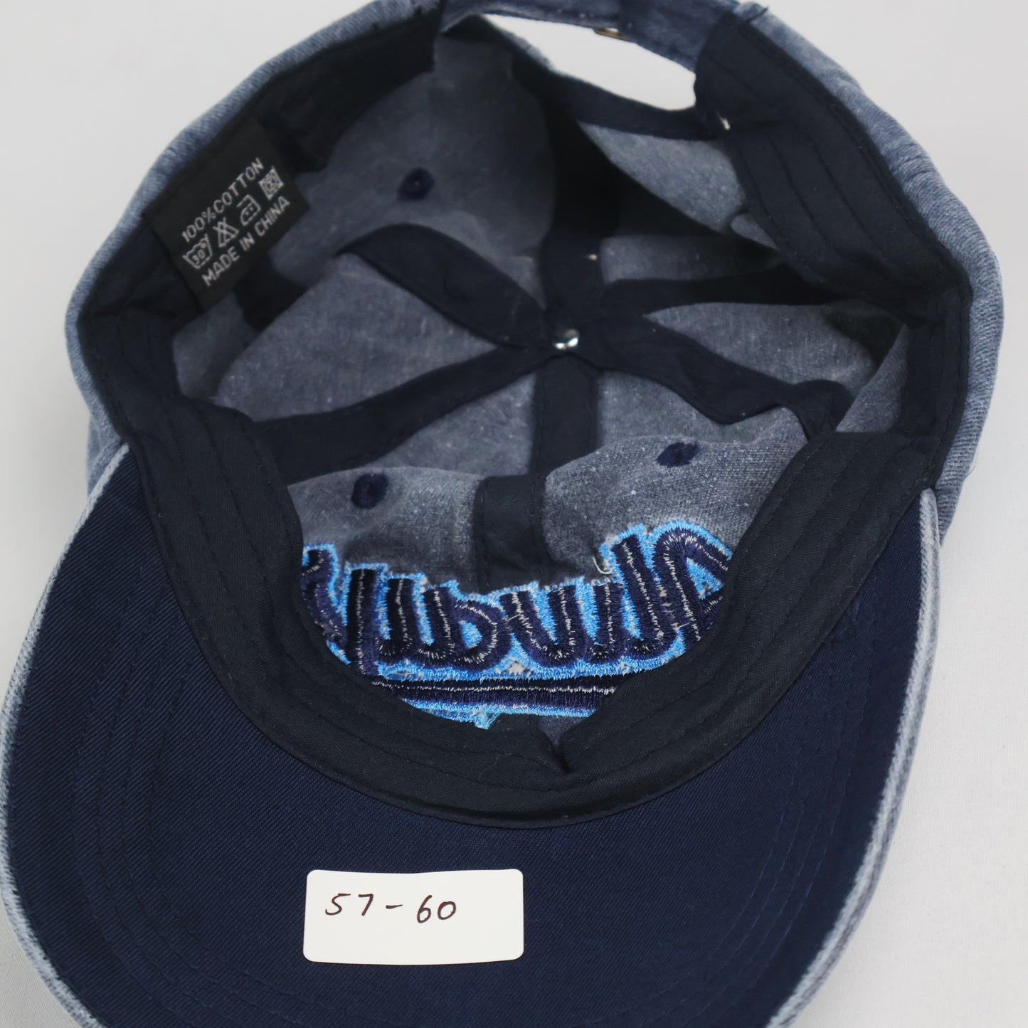 Vintage Style "Always NYC" Washed Blue Cap