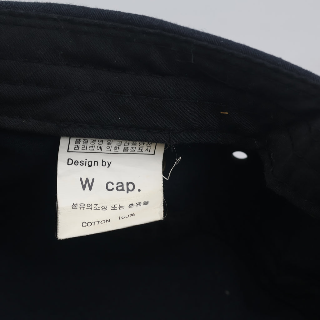 Thrifted Navy Blue Military Patrol Hat with Metal Eyelets | 10221