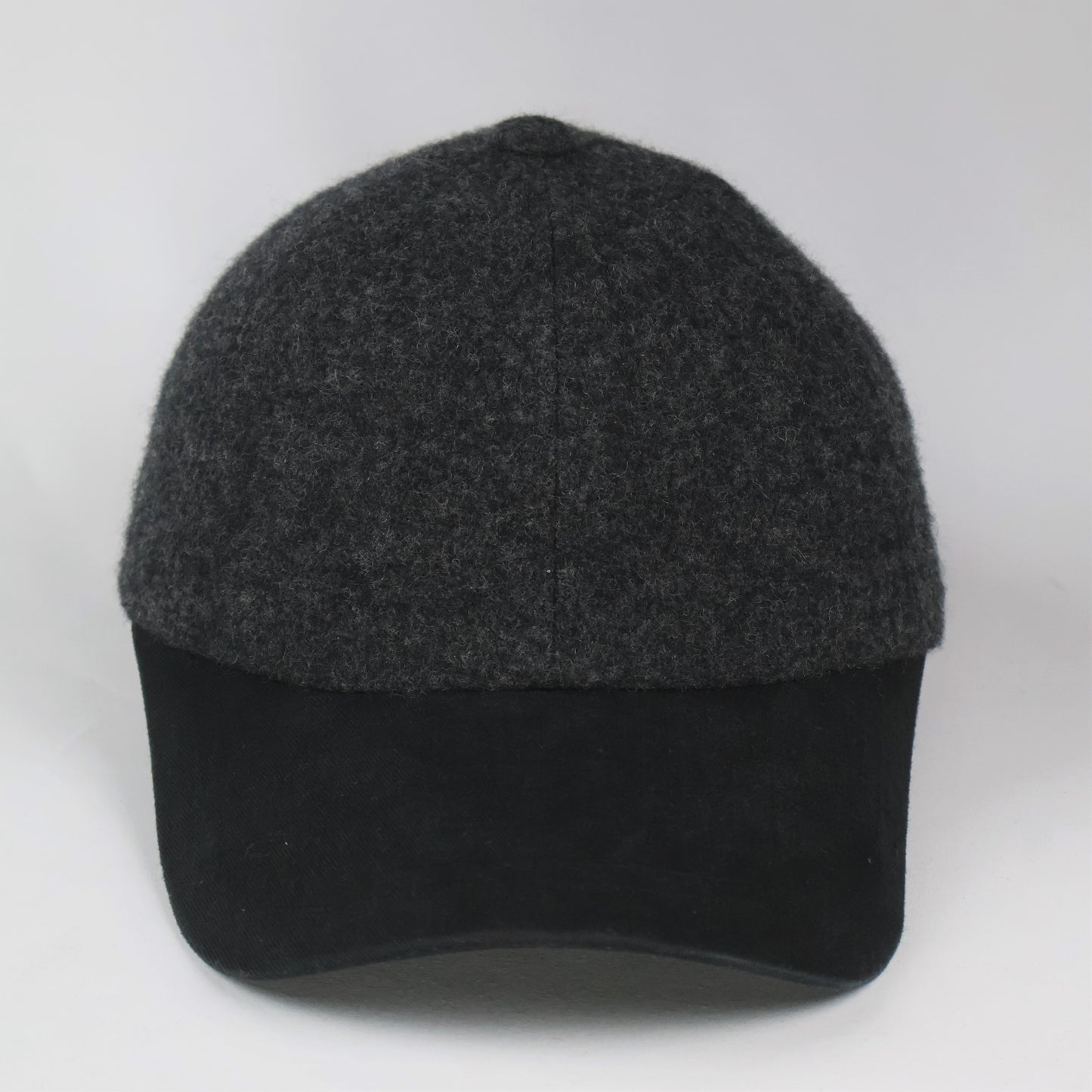 Segue Wool Blend Minimalist Cap - Charcoal/Black