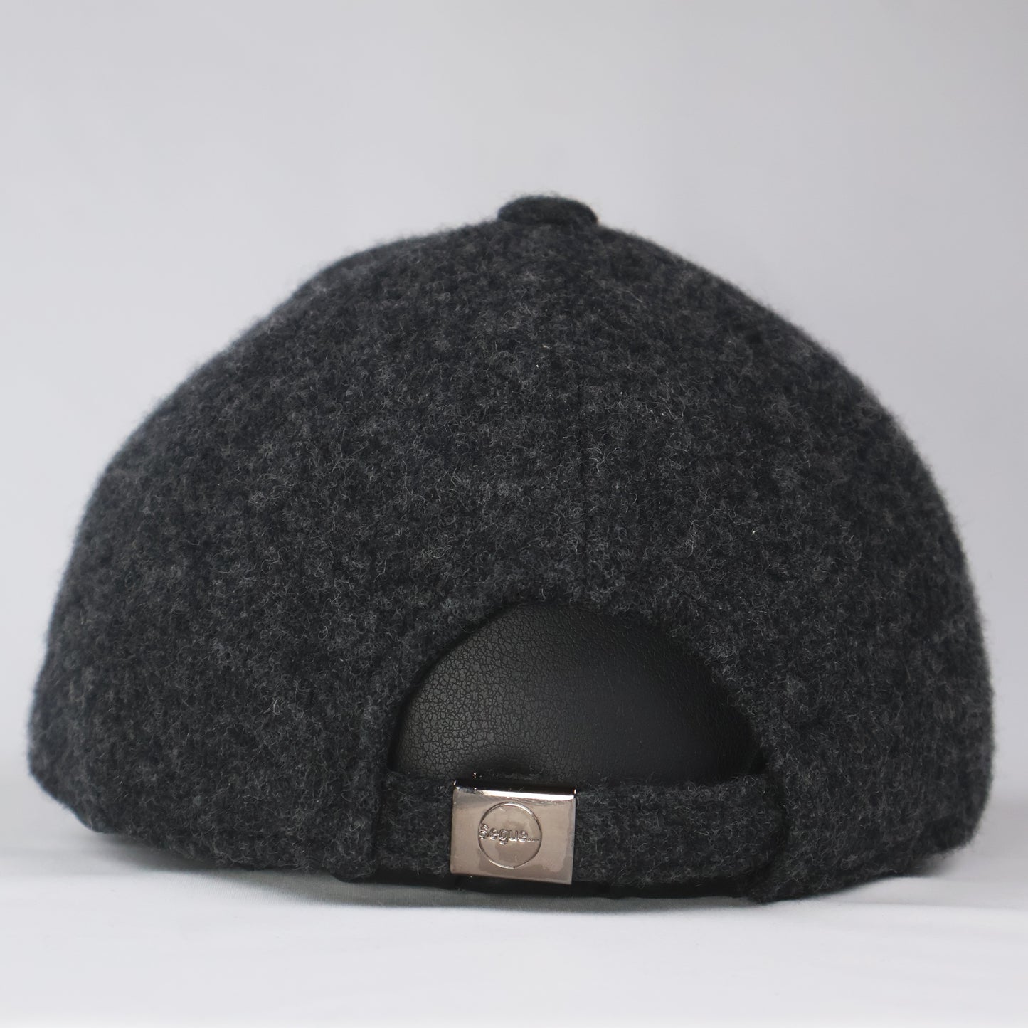 Segue Wool Blend Minimalist Cap - Charcoal/Black