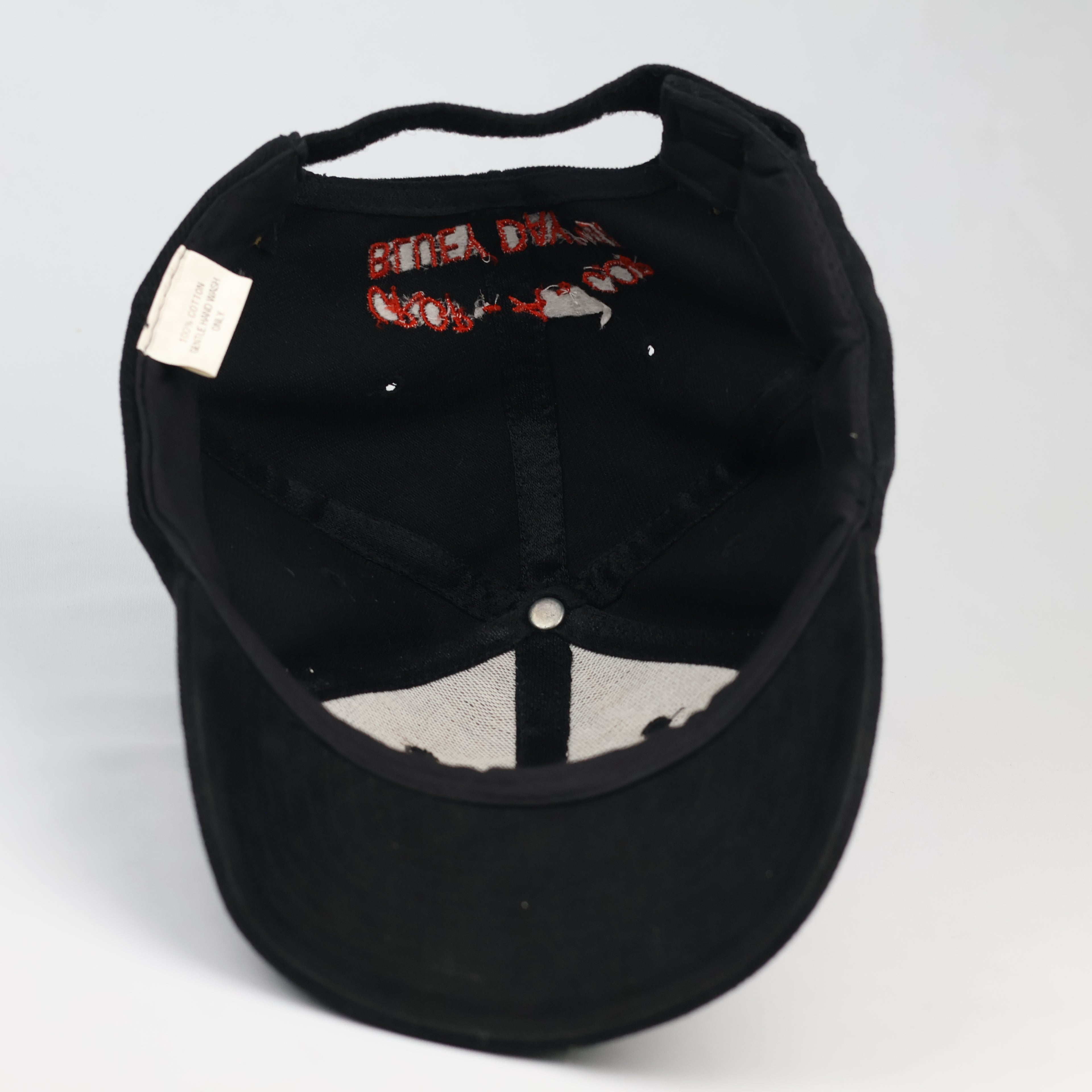 Vintage 1997 Kmart Crop-A-Cop Bluey Day Black Baseball Hat