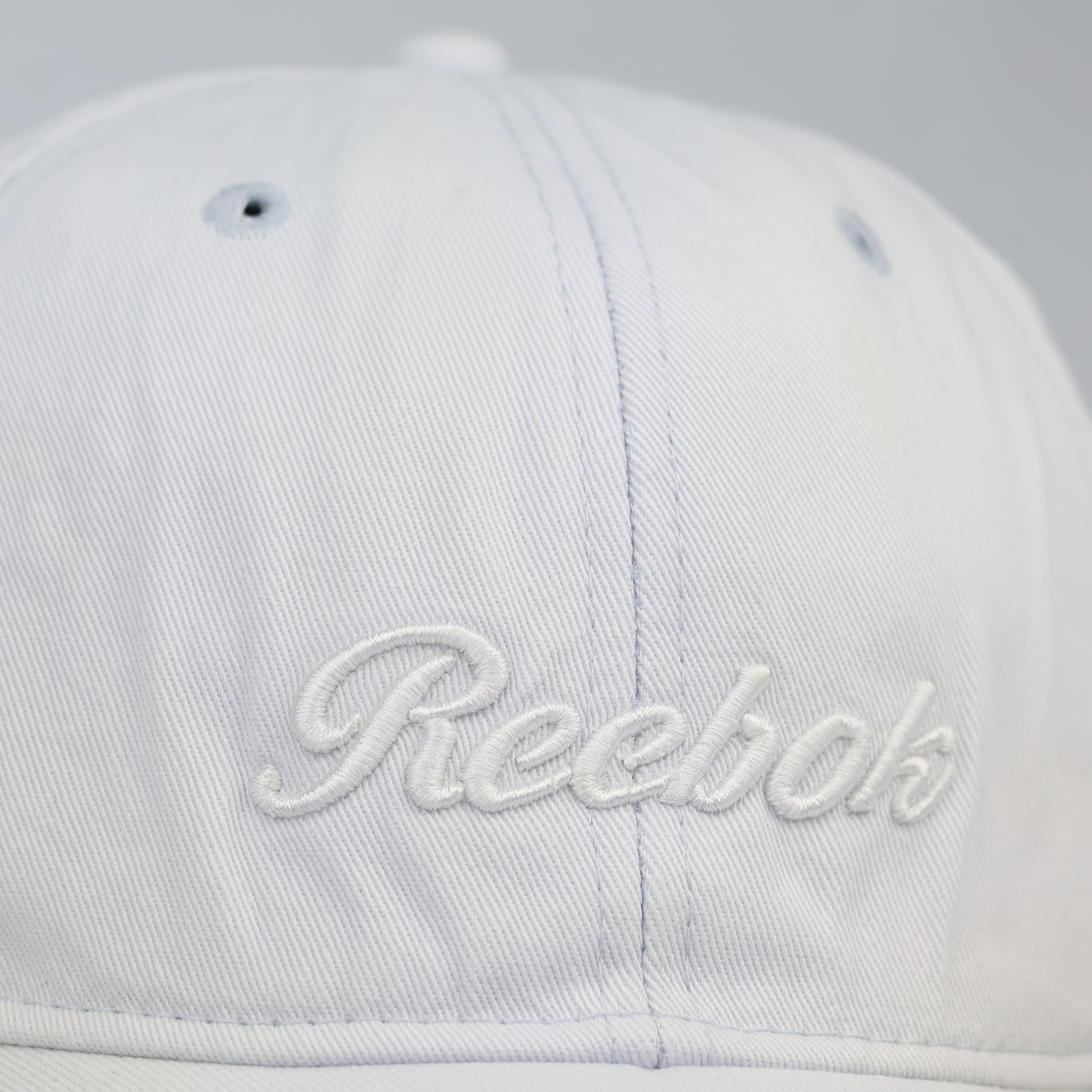 Reebok White Unstructured Cotton Twill Thrifted baseball Hat